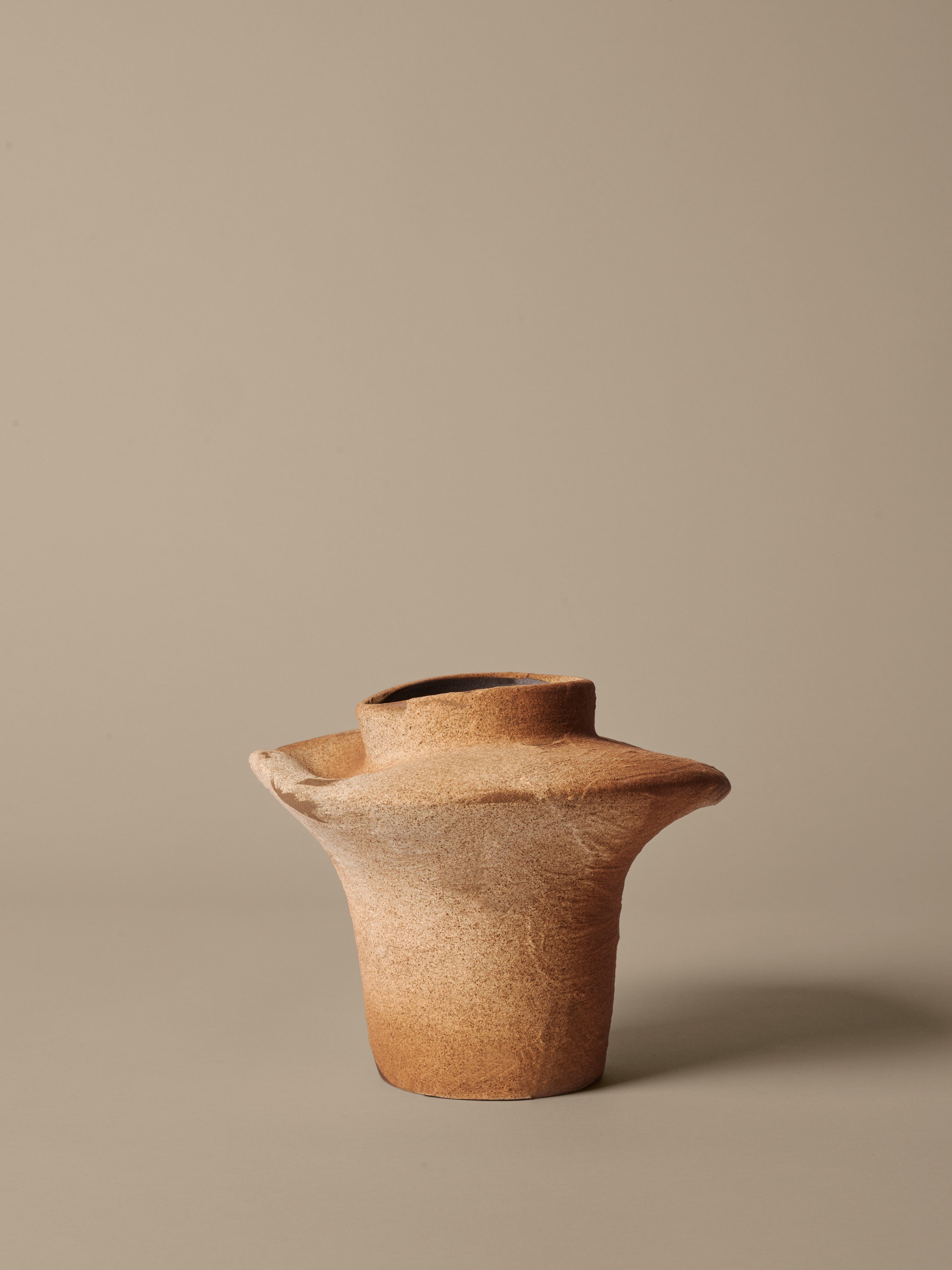 Wazon ceramiczny EVIO ciepły beżowy – ceramika