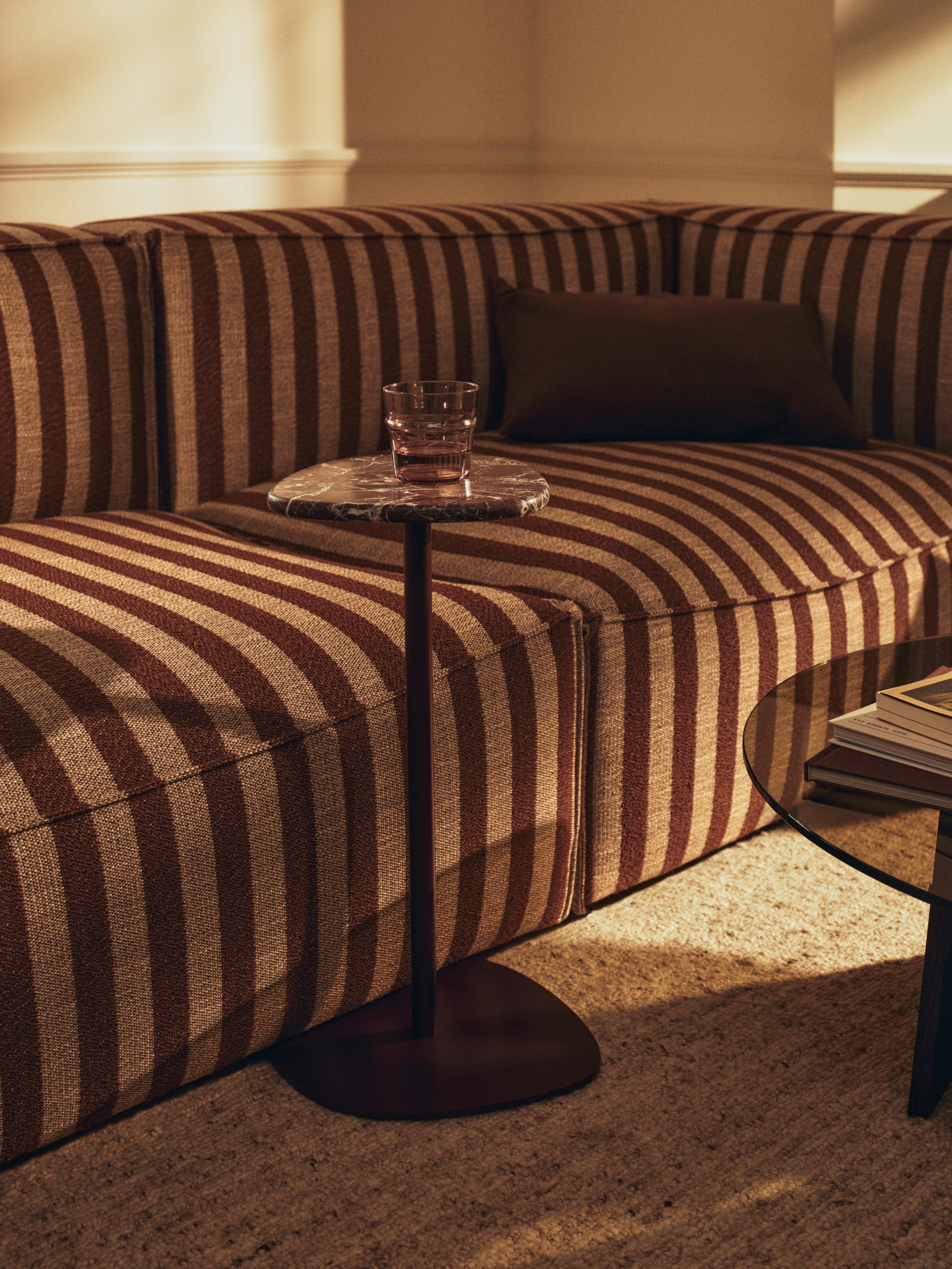 CATENA Louisiana Modular Sofa - Left-End Element in Black with Sand