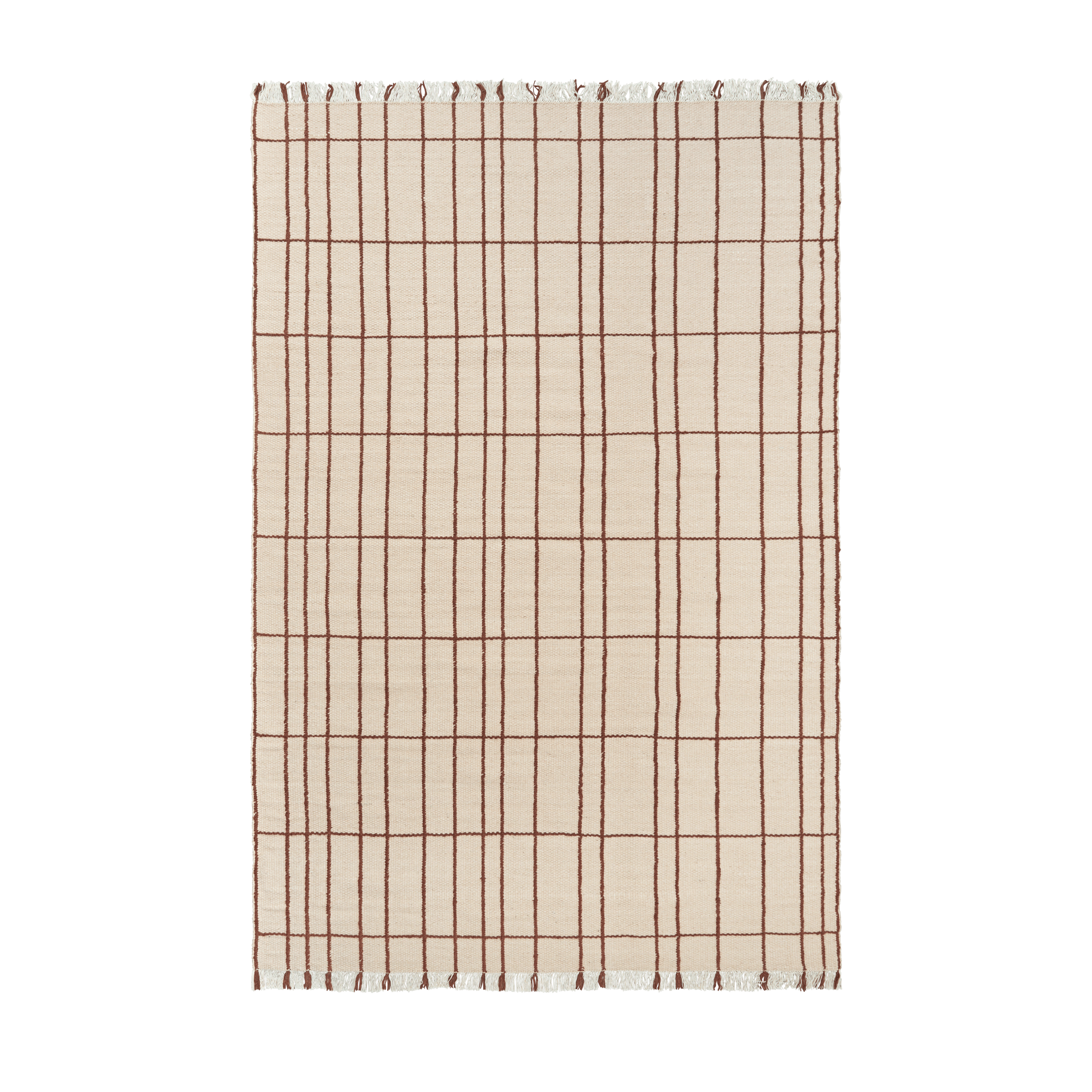 Beige SEN tapijt met bruin