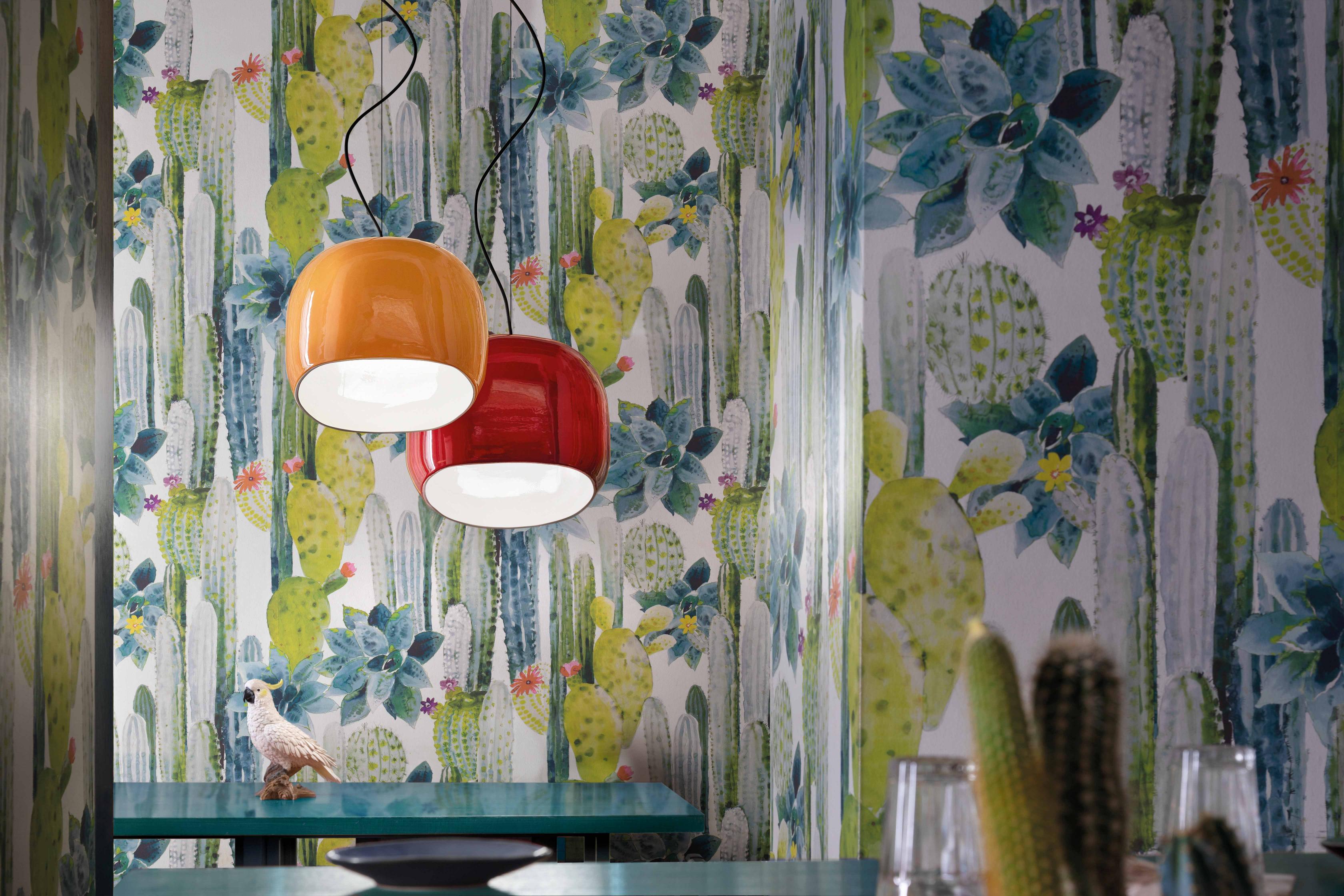 Hanglamp van keramiek AYRTON rood