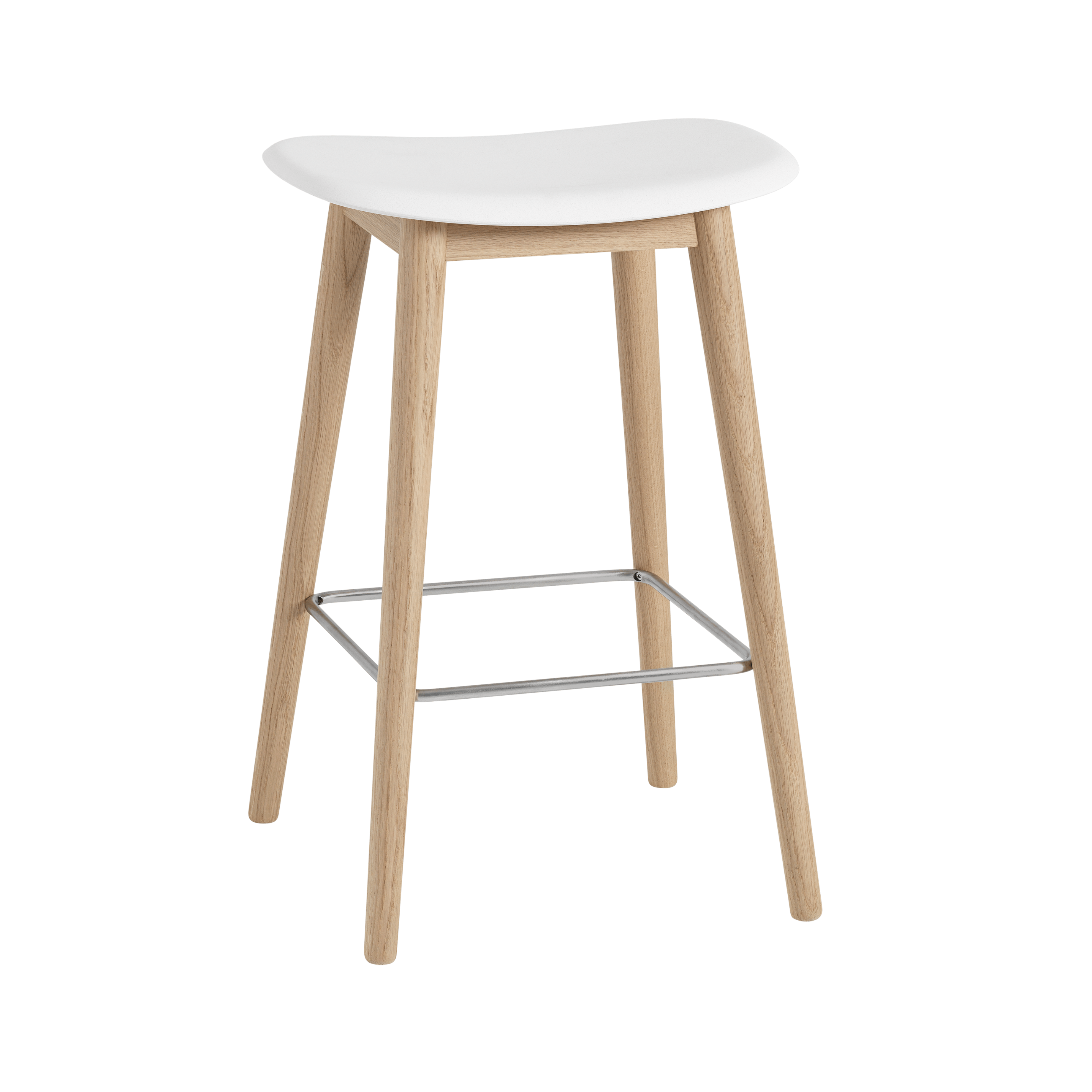 Gepersonaliseerde FIBER kruk met houten basis