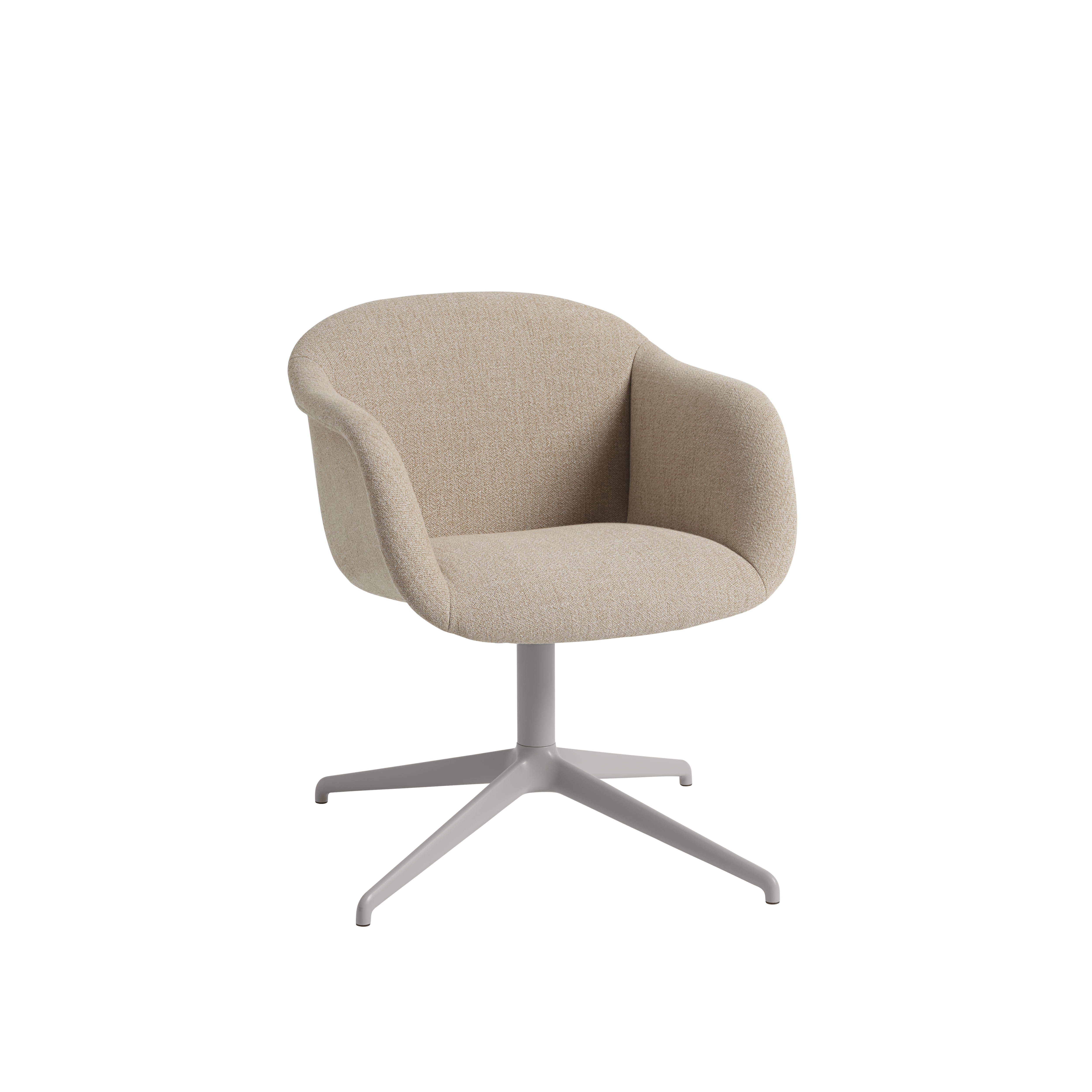 FIBER SOFT draaistoel met armleuningen, gepersonaliseerd