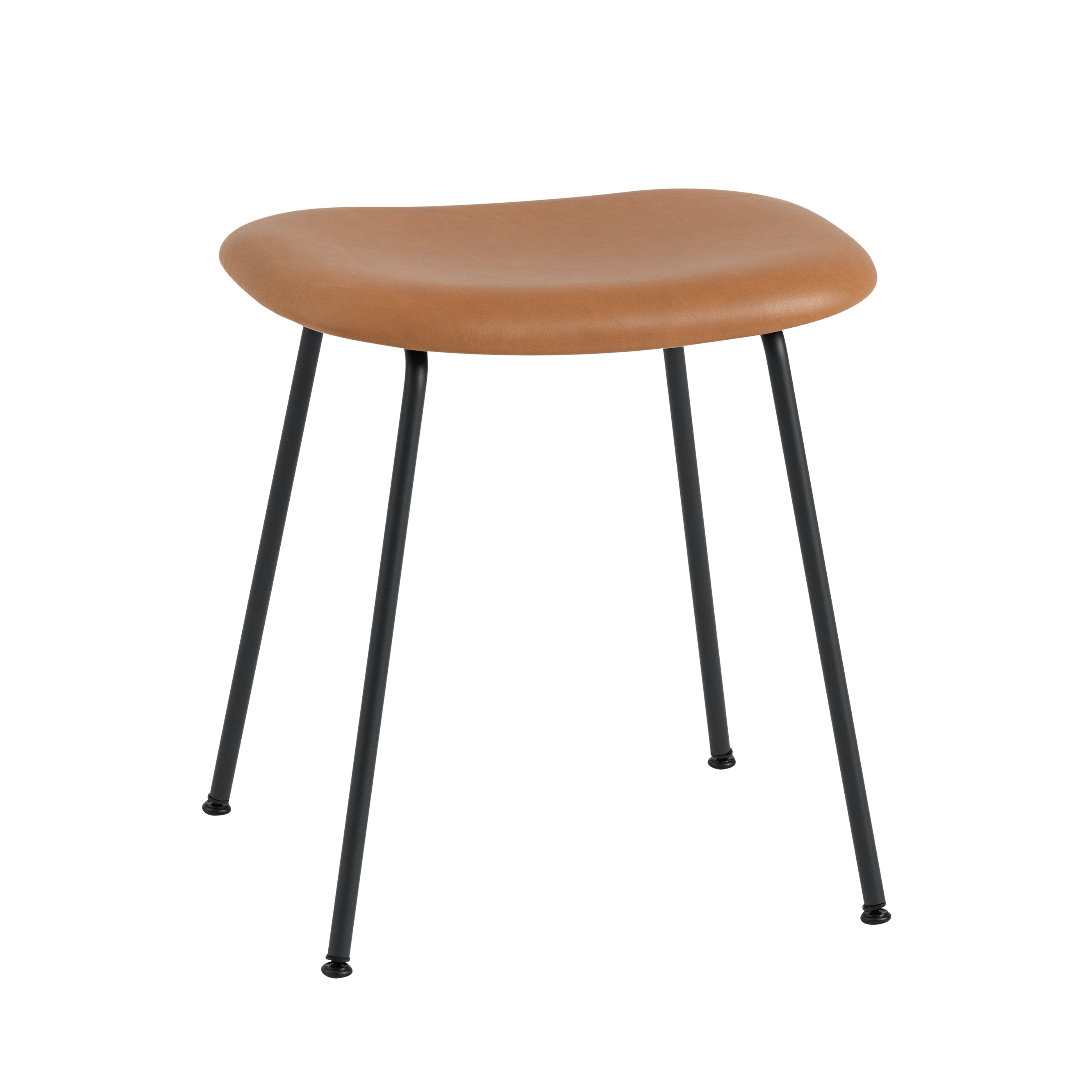 FIBER stool personalized with upholstered seat