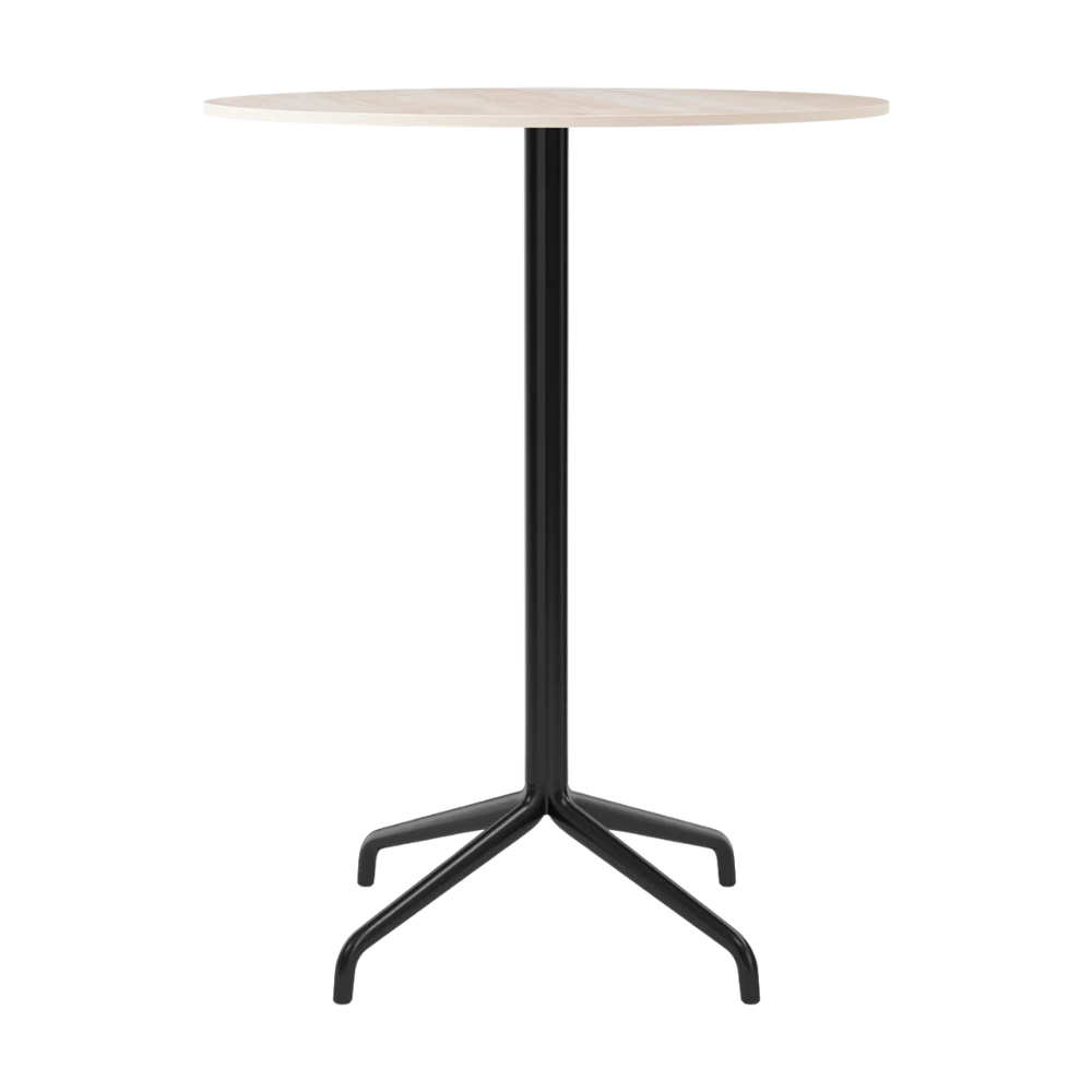 Ronde bar tafel HARBOUR zandkleurig keramiek