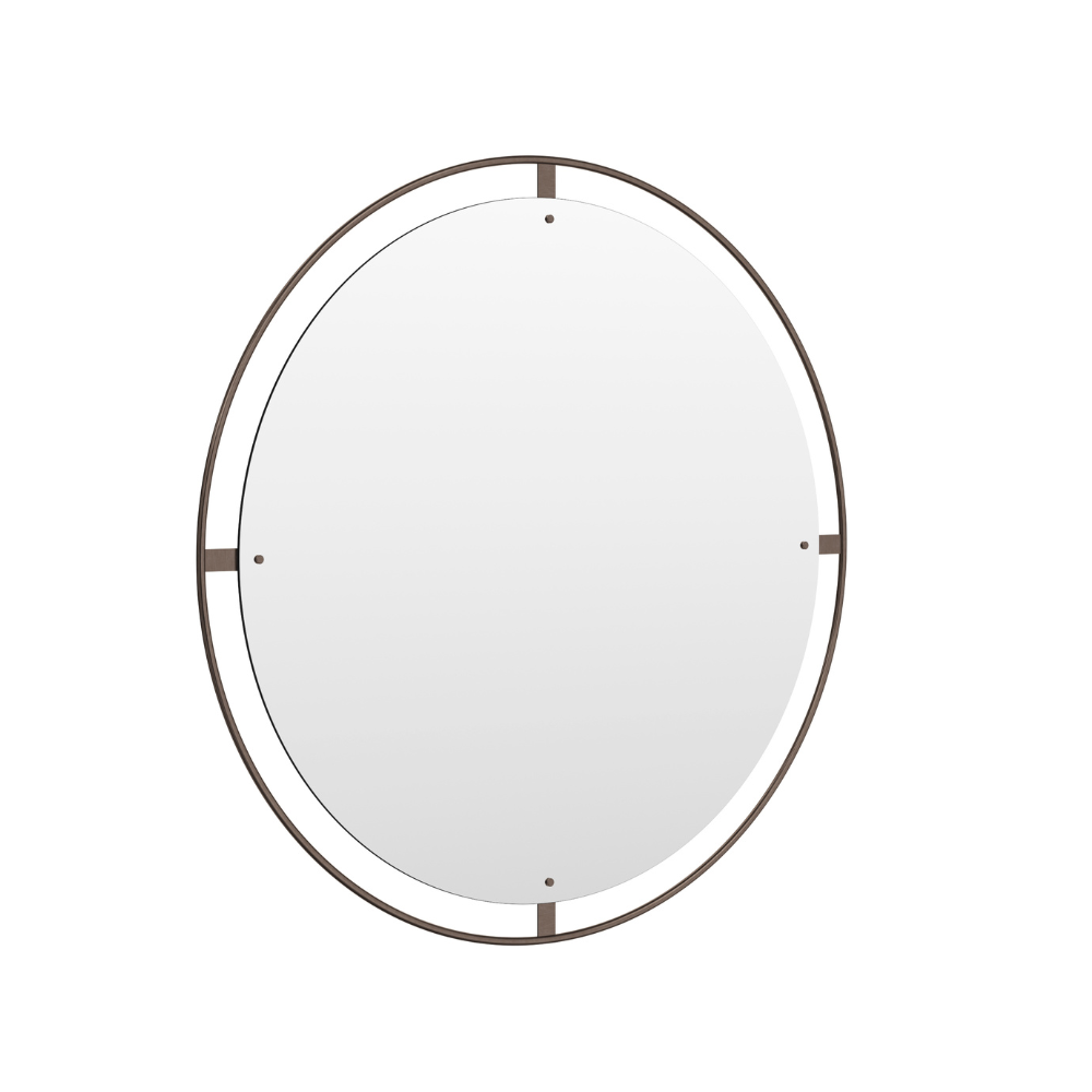 Ronde Lustro NIMBUS gebronzeerd messing