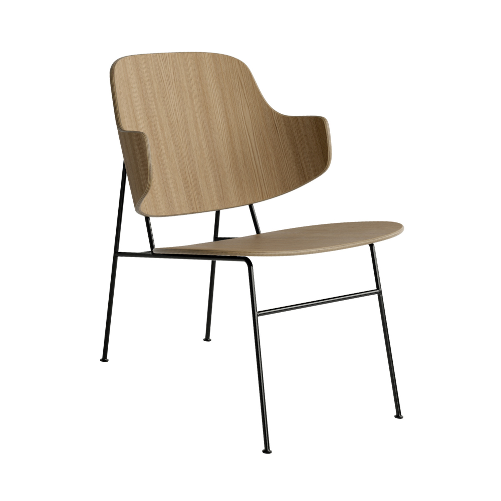 Fauteuil PENGUIN van eikenhout