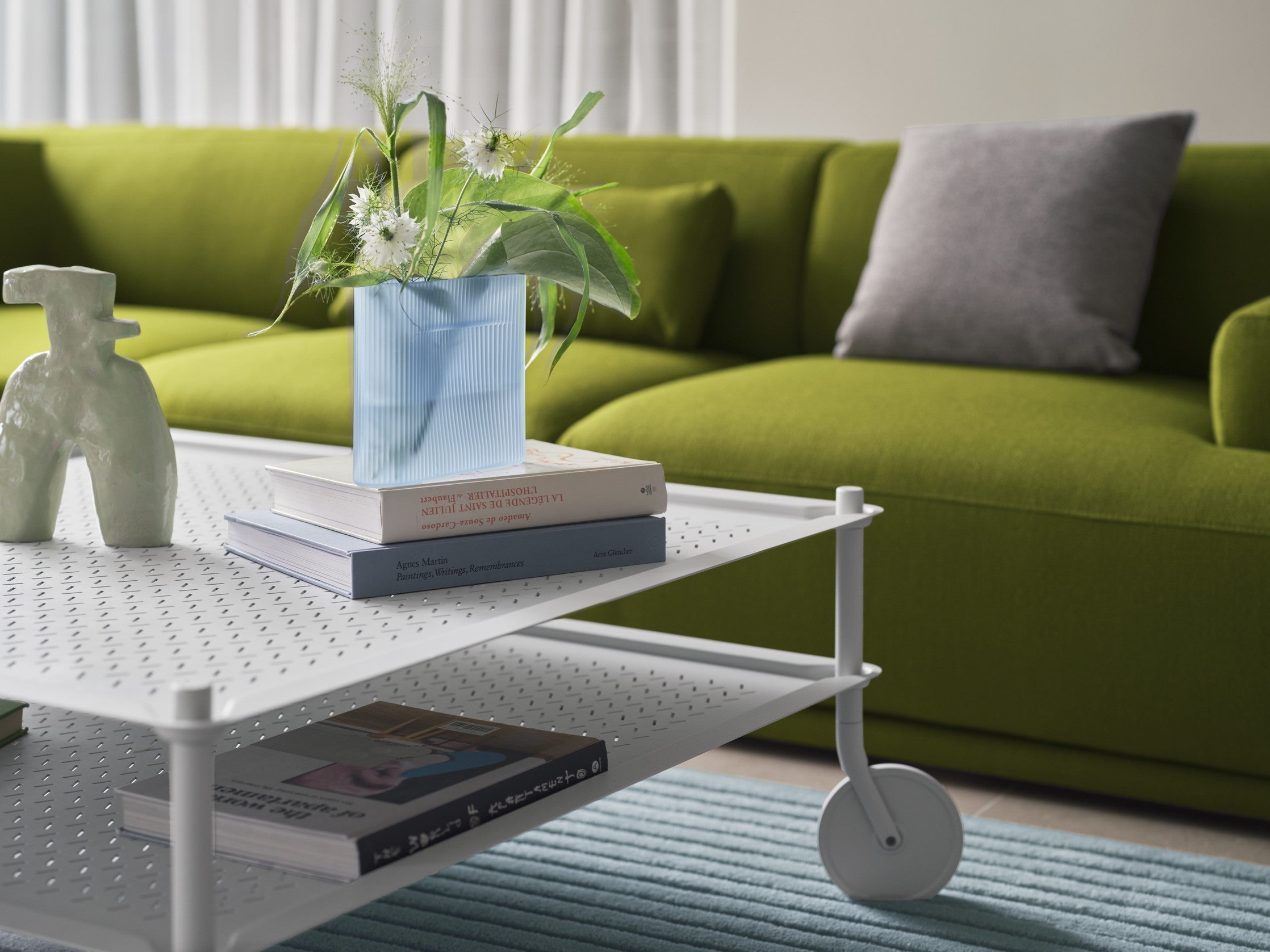 Ridge Blue Vase