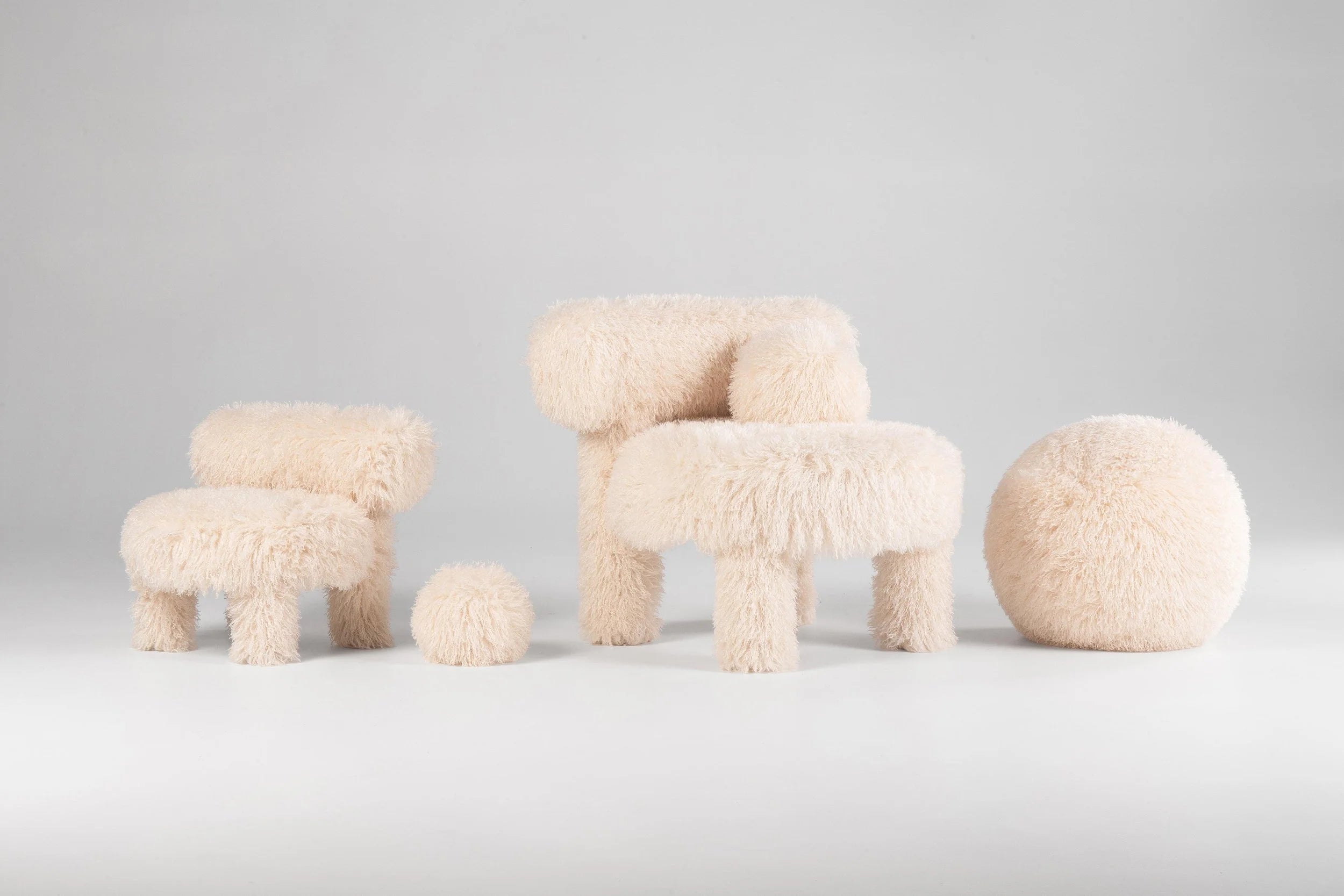 Sessel GROPIUS CS1 - FLUFFY EDITION Kunstfell