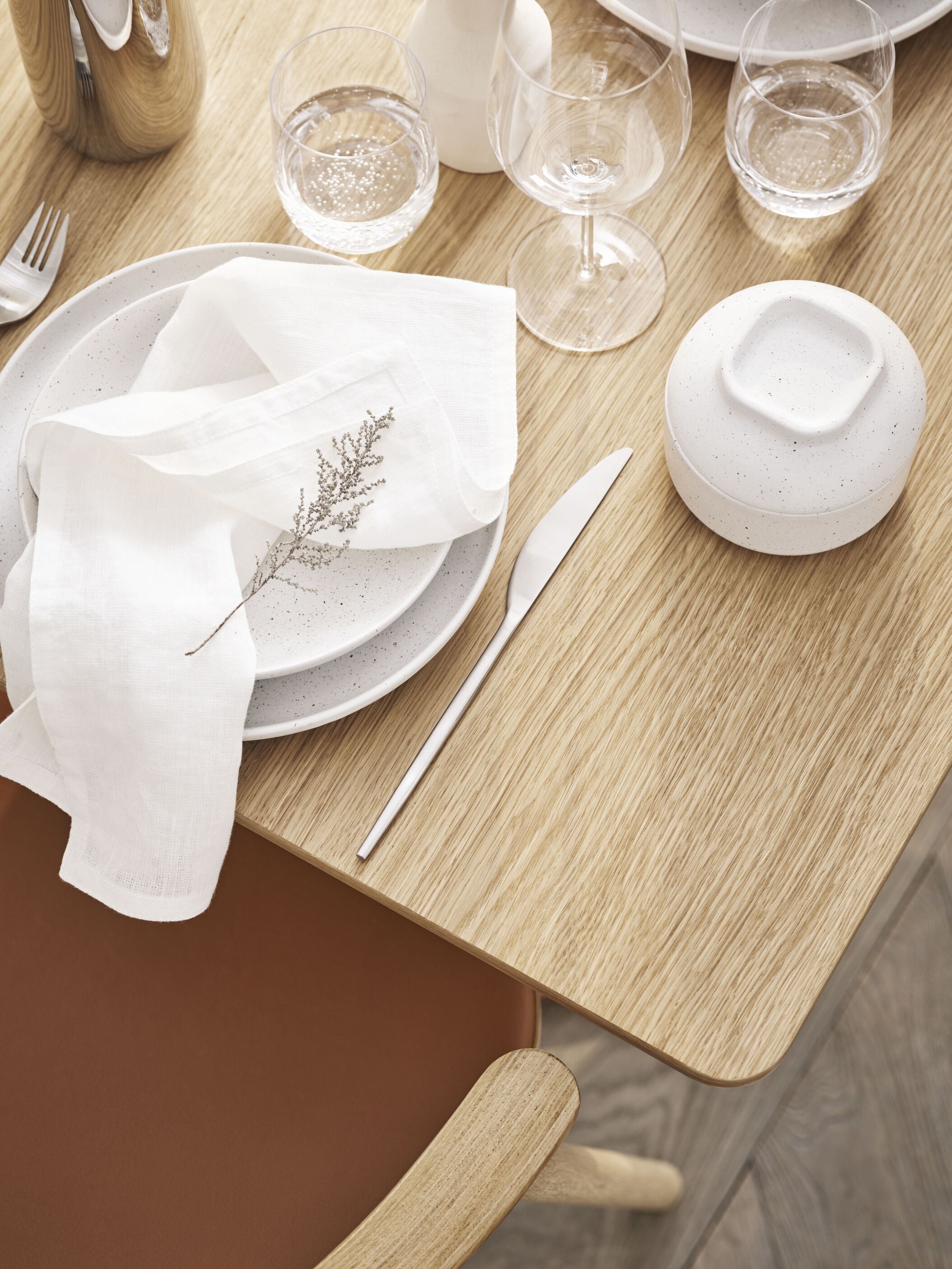 Gedrehte Tisch Eichenfurnier