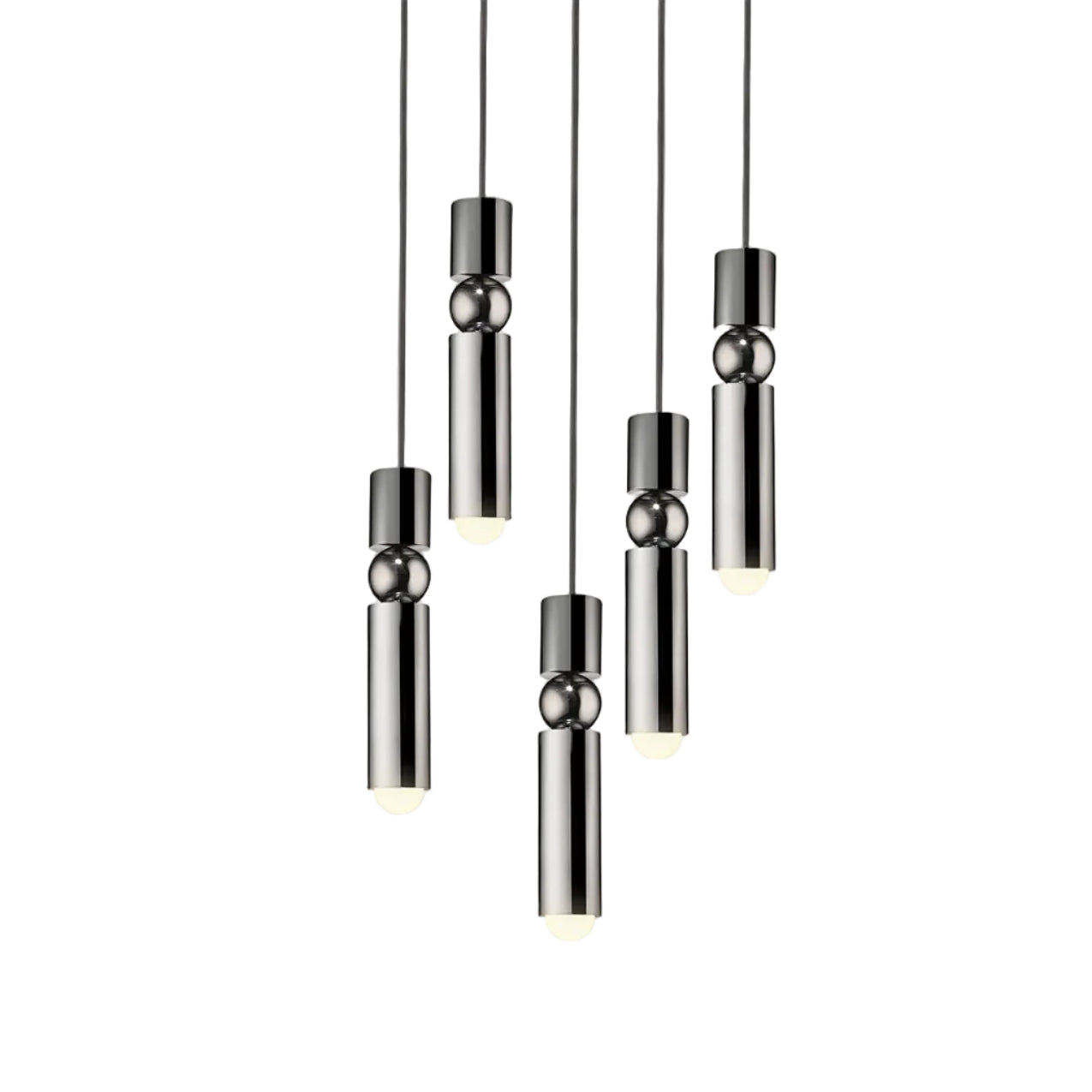 Hanglamp 5-punts FULCRUM chroom