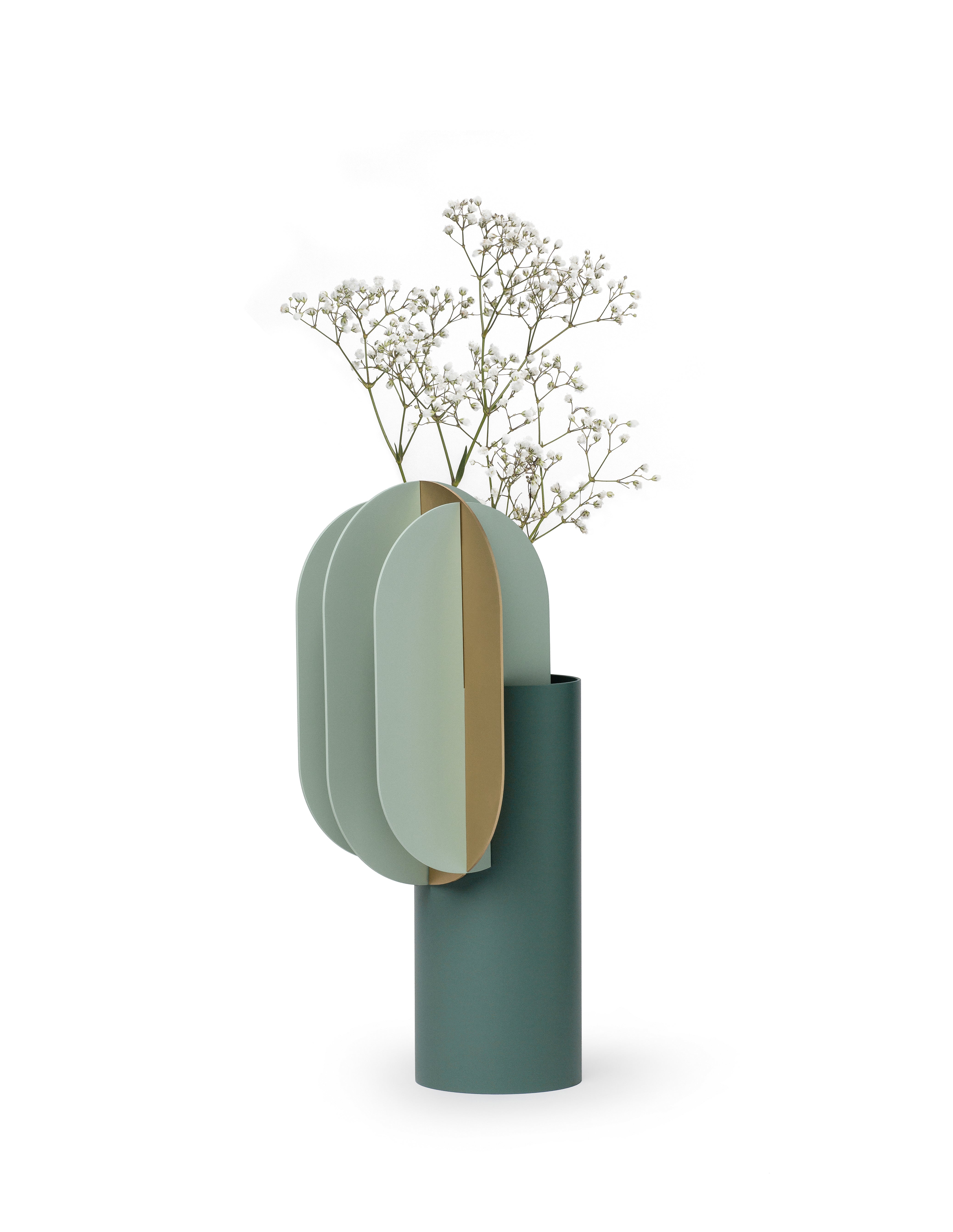 Vaas GABO groen met messing