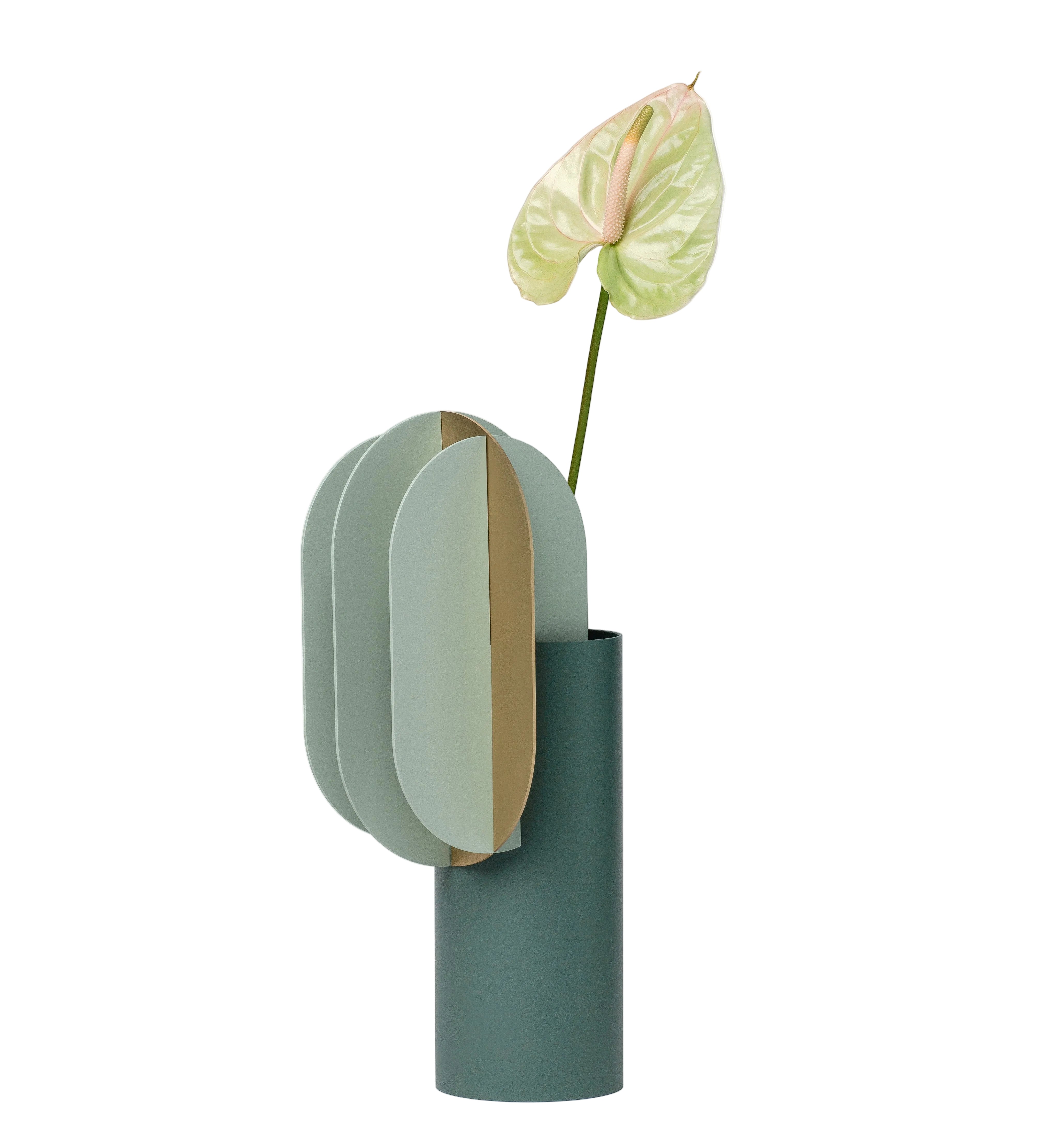 Vaas GABO groen met messing