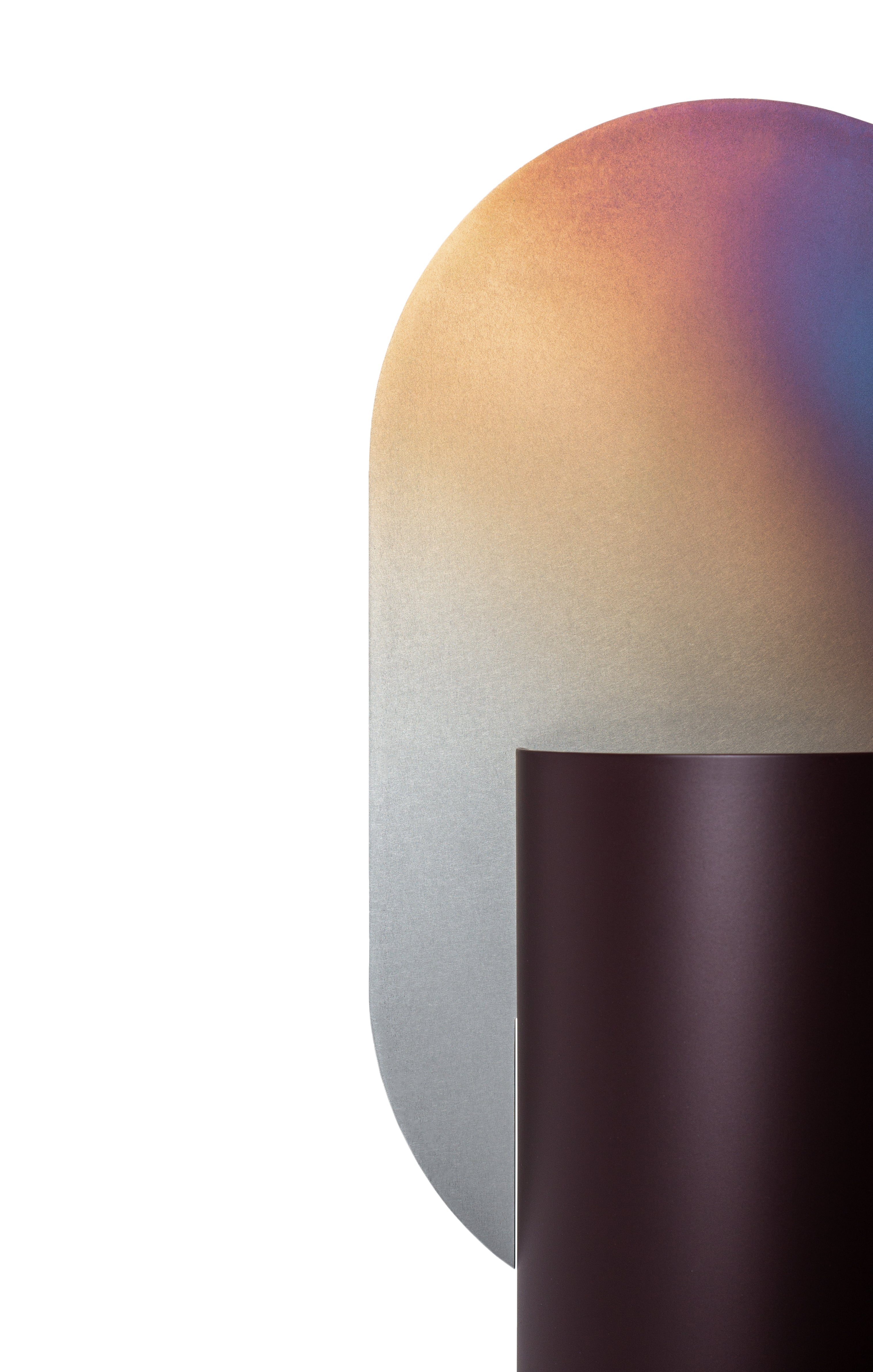 GENKE Vase - NUMBERED EDITION burgundy with tempered steel