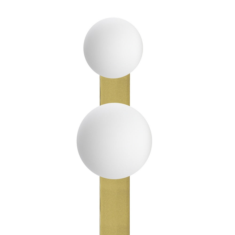 Vierpunts plafondlamp GIGI geborsteld messing