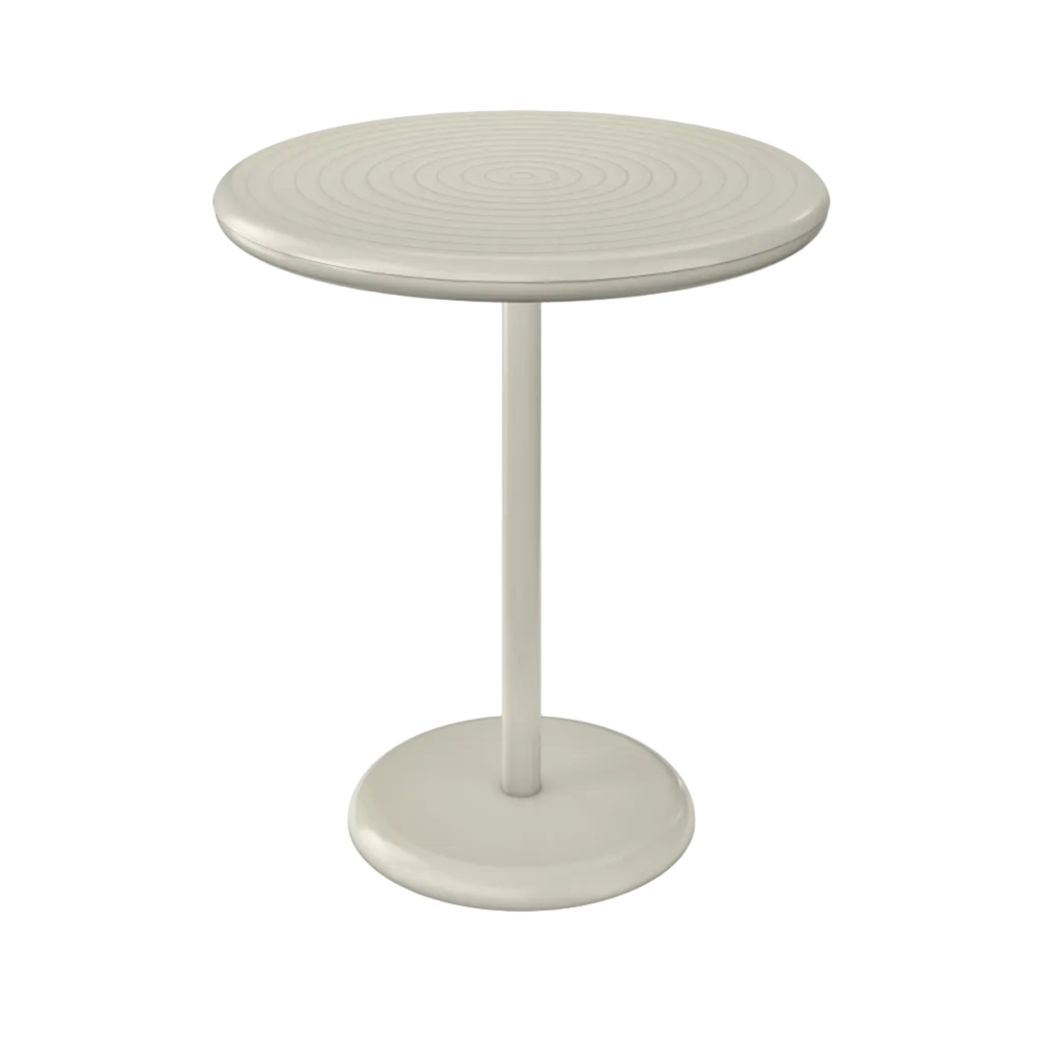 Runder Außentisch GROOVE gebrochenes Weiß