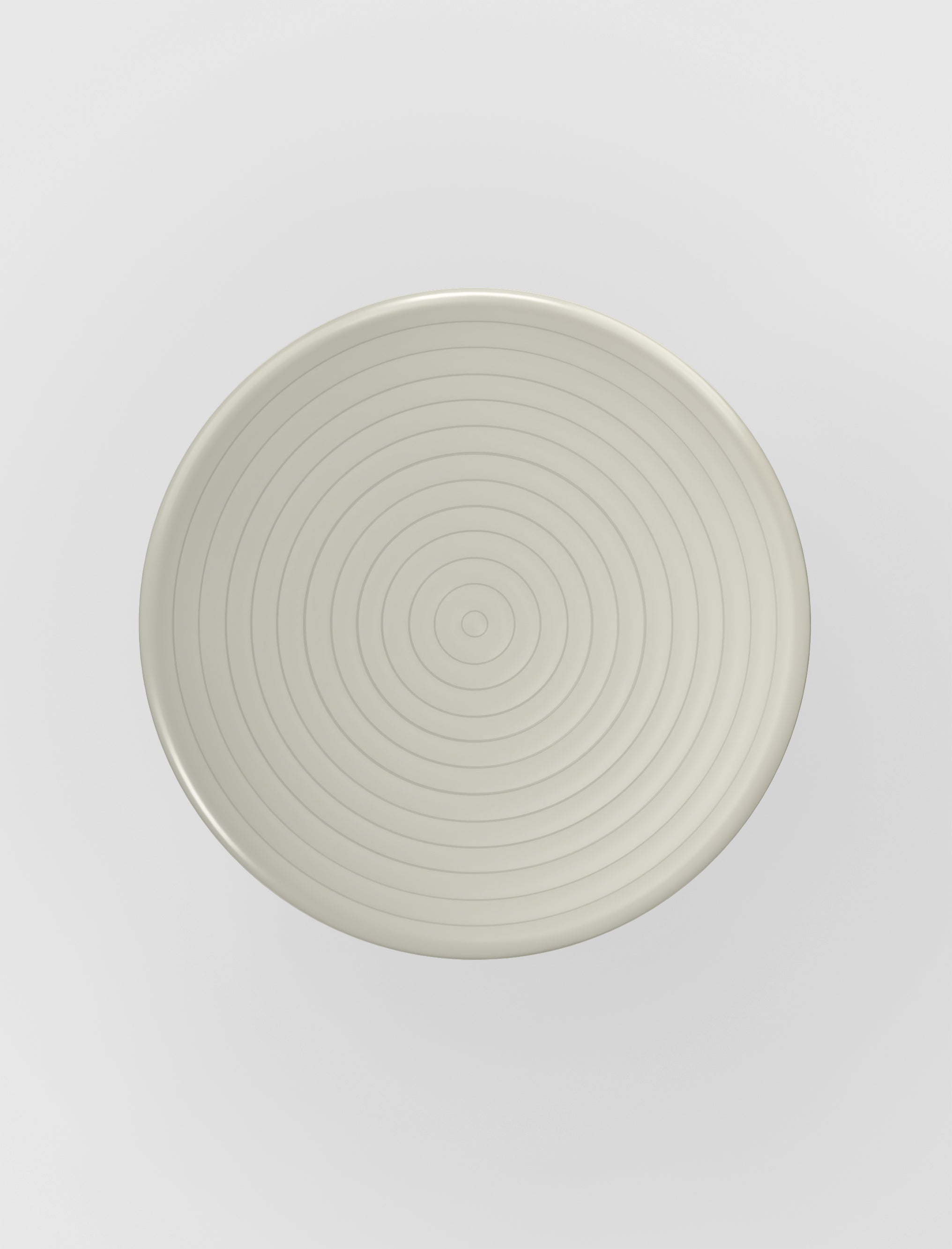 Runder Außentisch GROOVE gebrochenes Weiß