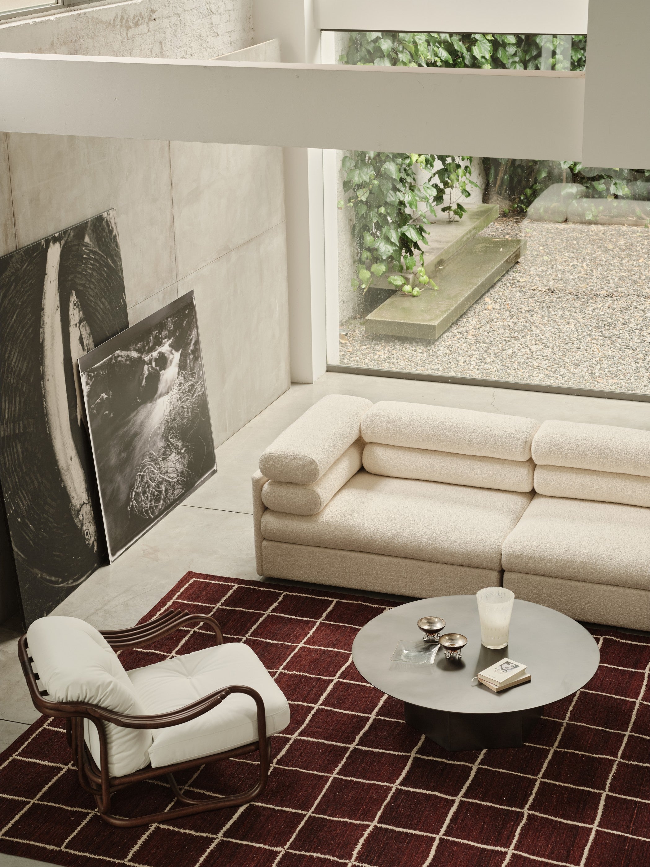 Modulares Sofa ELOGIO - linkes Endelement gepolstert