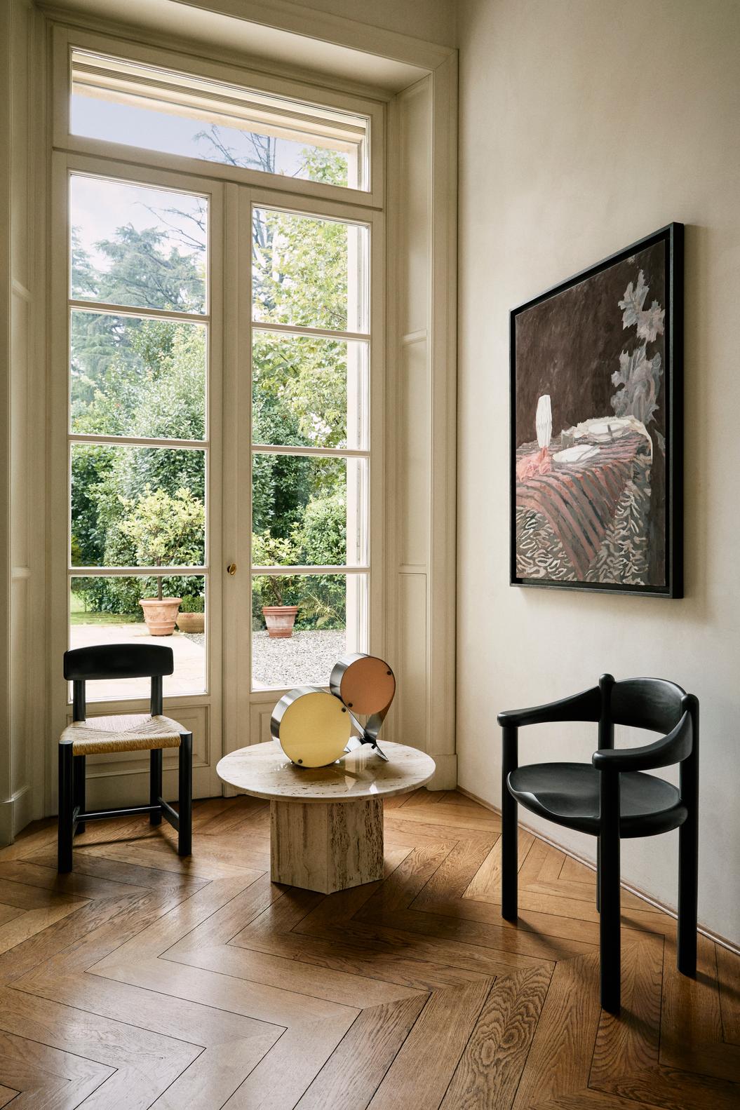 COPPIA Tischleuchte Creme mit Grün