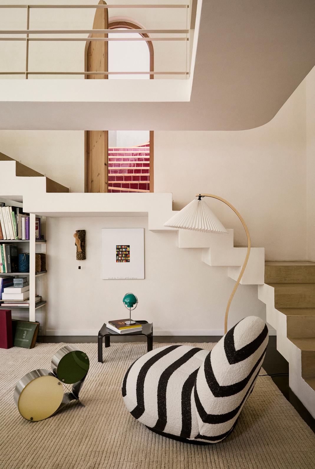 COPPIA Tischleuchte Creme mit Grün