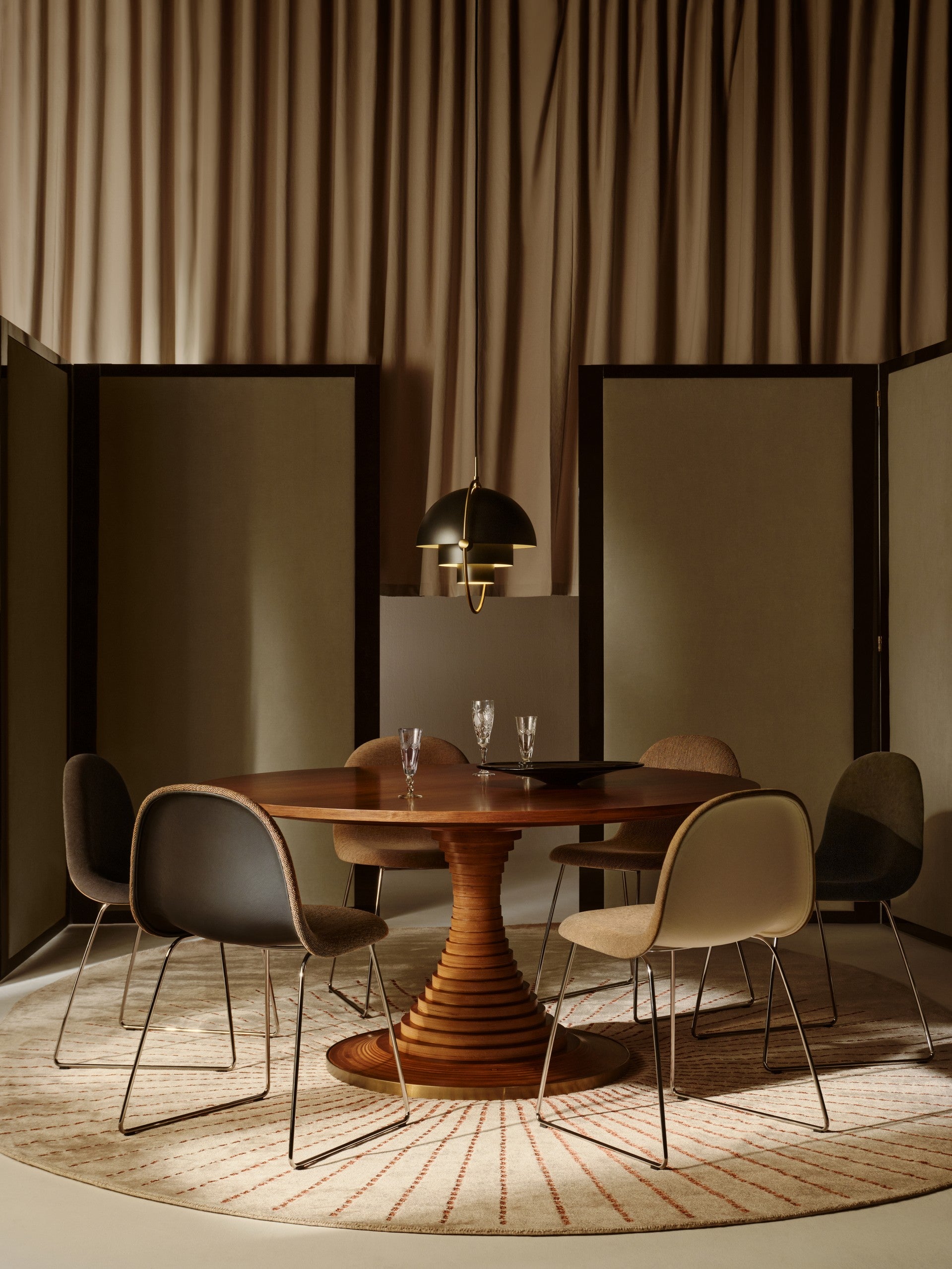 Lampa wisząca MULTI-LITE jasnozielony z mosiężnym