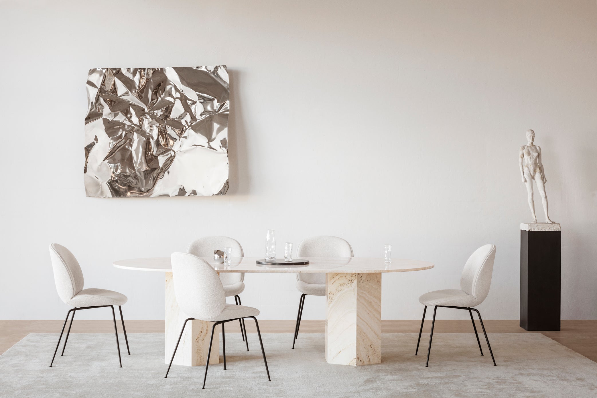 Tafel EPIC crème travertijn