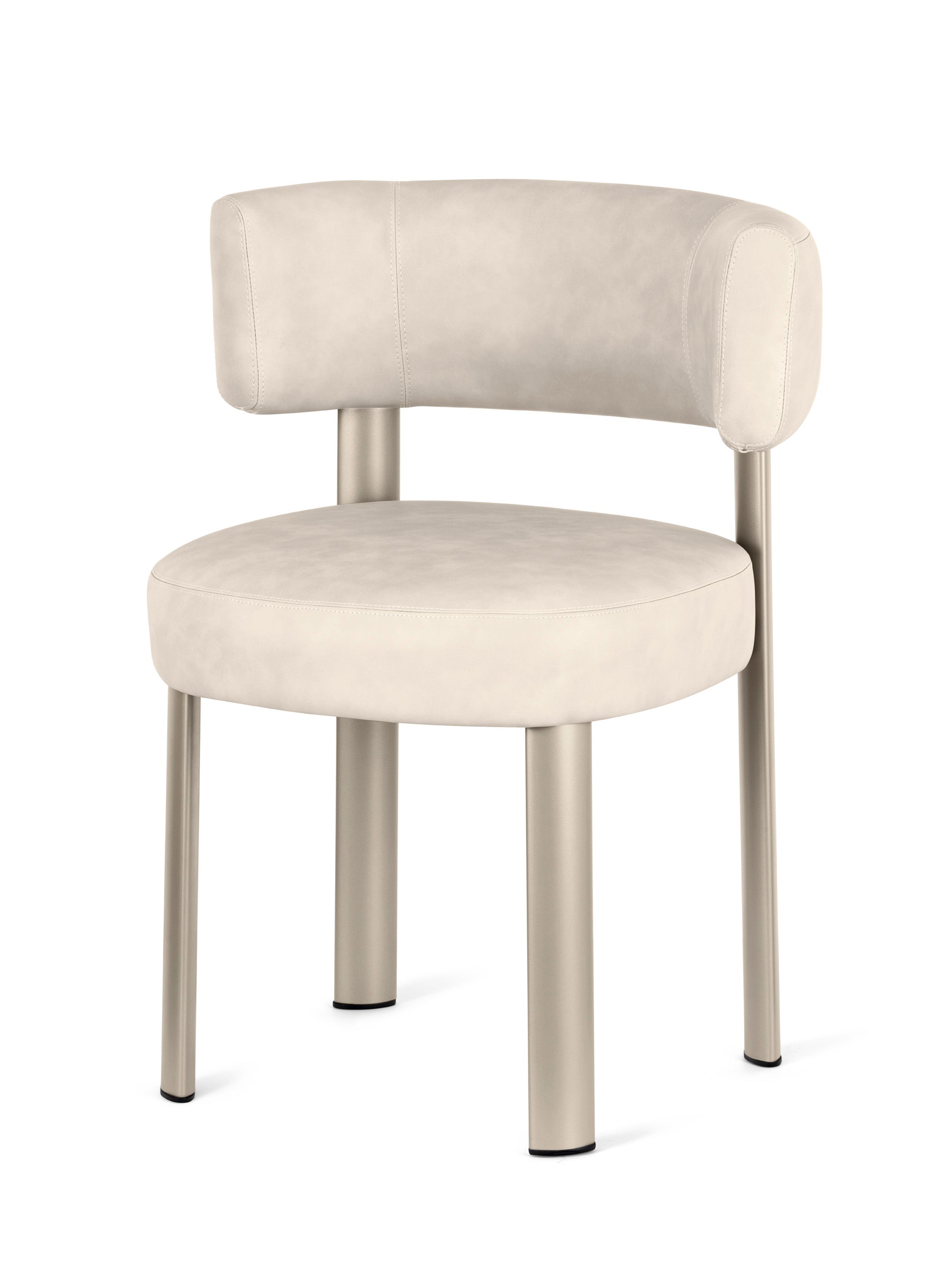 Gestoffeerde GLEN stoel met beige basis