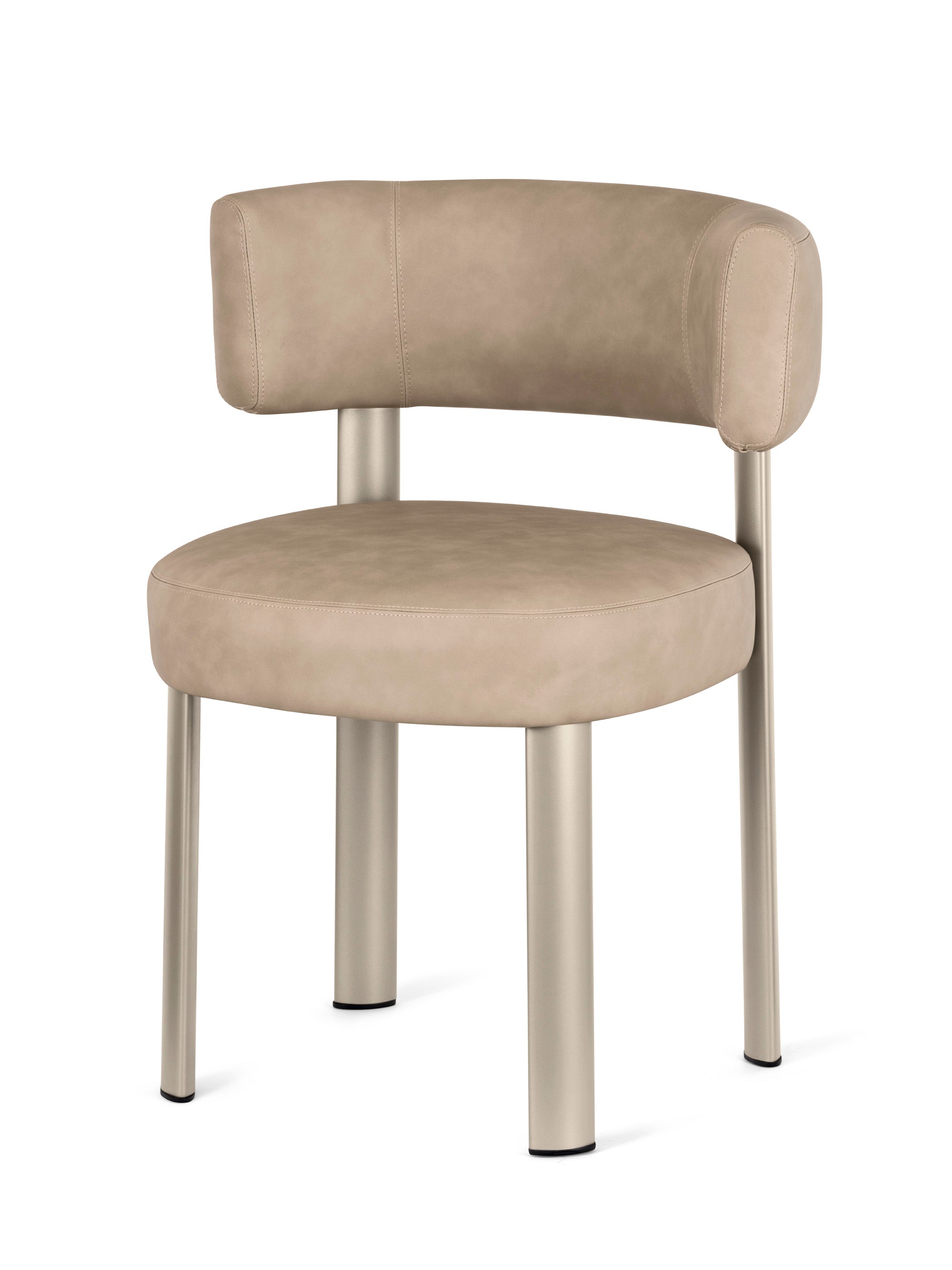 Gestoffeerde GLEN stoel met beige basis