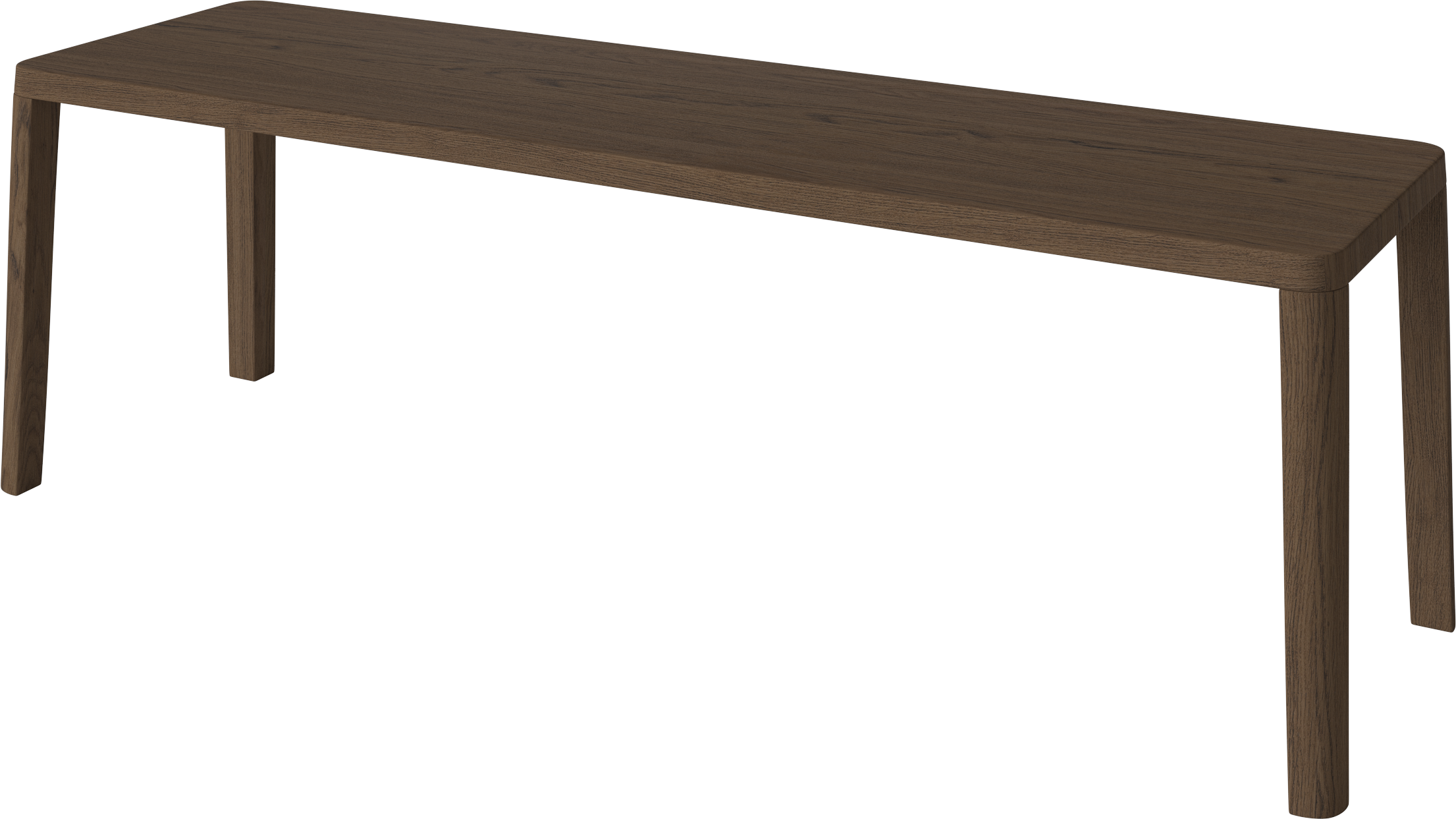 Anmutige Bank dunkle Eiche Holz