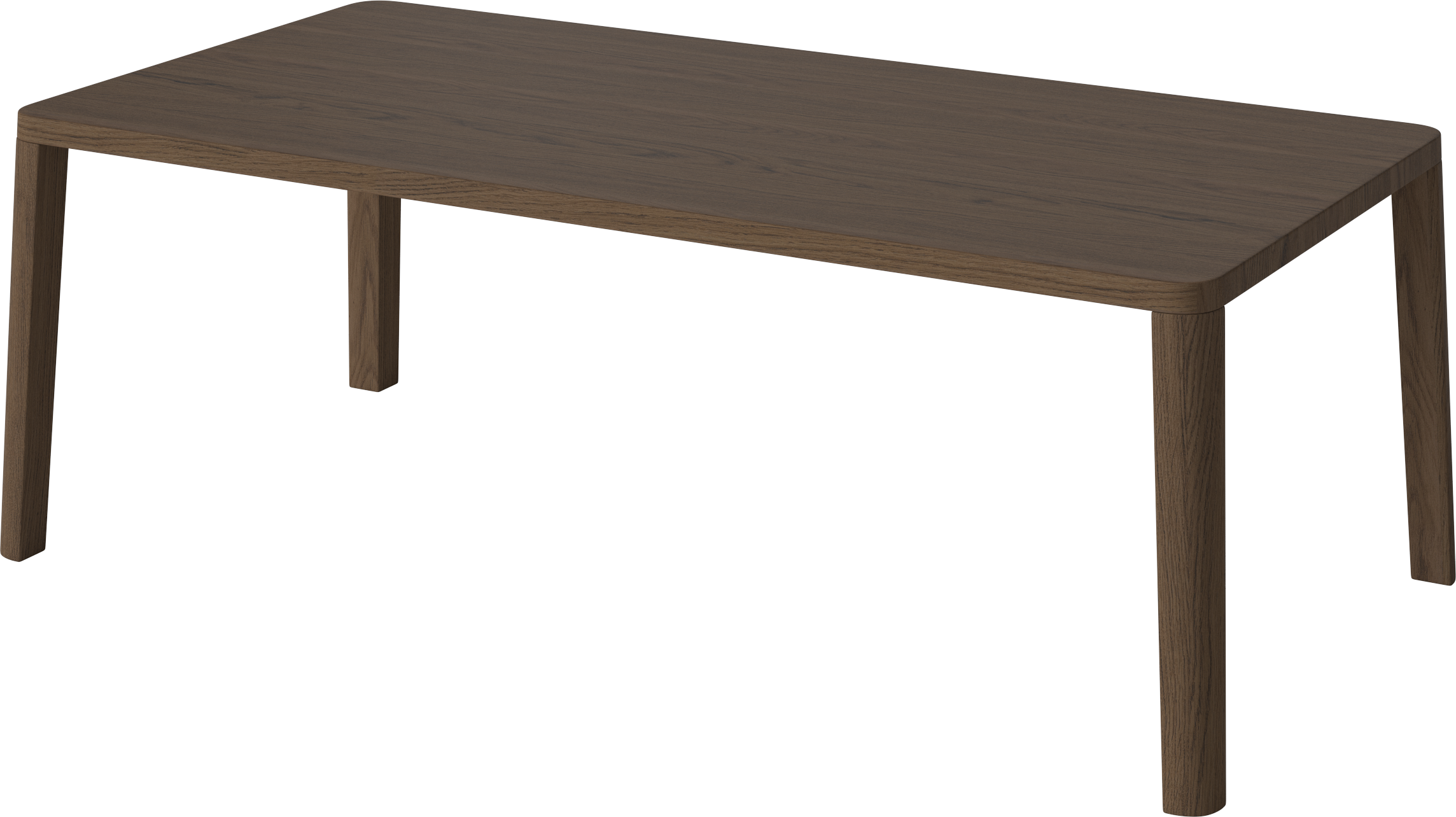 Salontafel GRACEFUL donker eikenhout