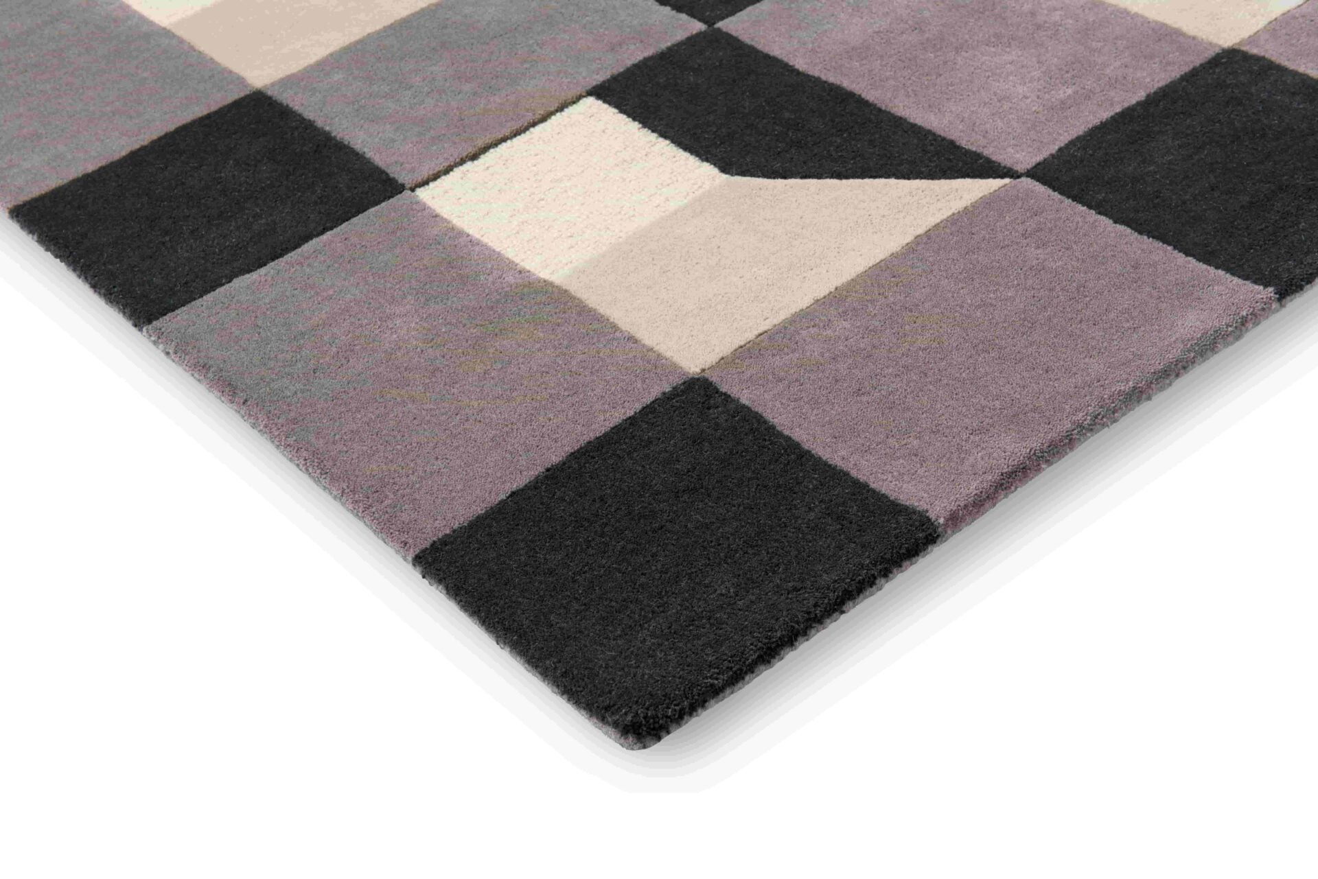 BLOCKS SLATE gray-beige rug