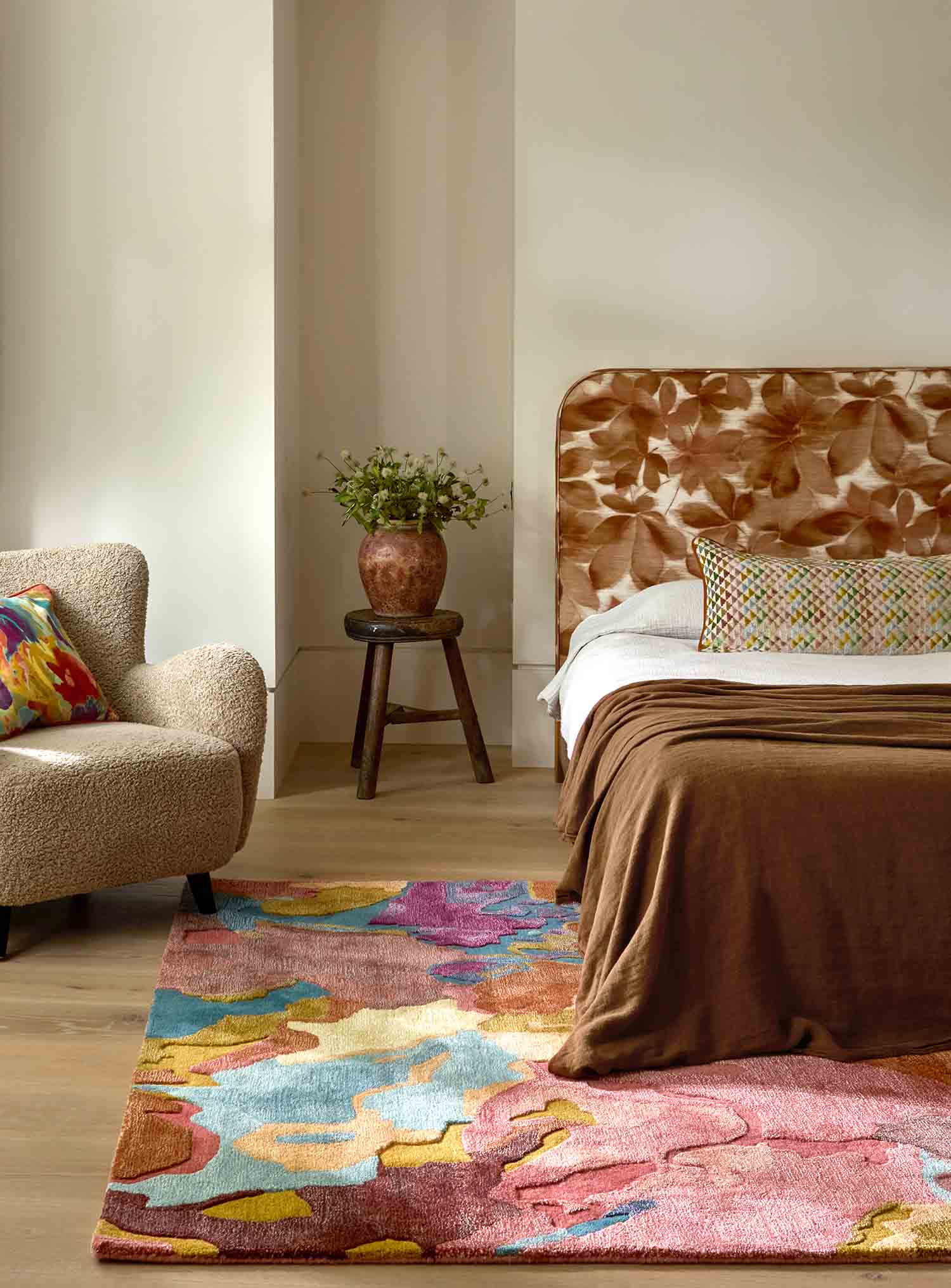 Dywan FORESTA ROSEWOOD HUCKLEBERRY brązowo-bordowy