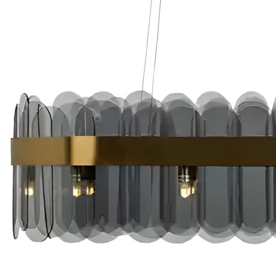 Kronleuchter JULIO Glas mit Gold