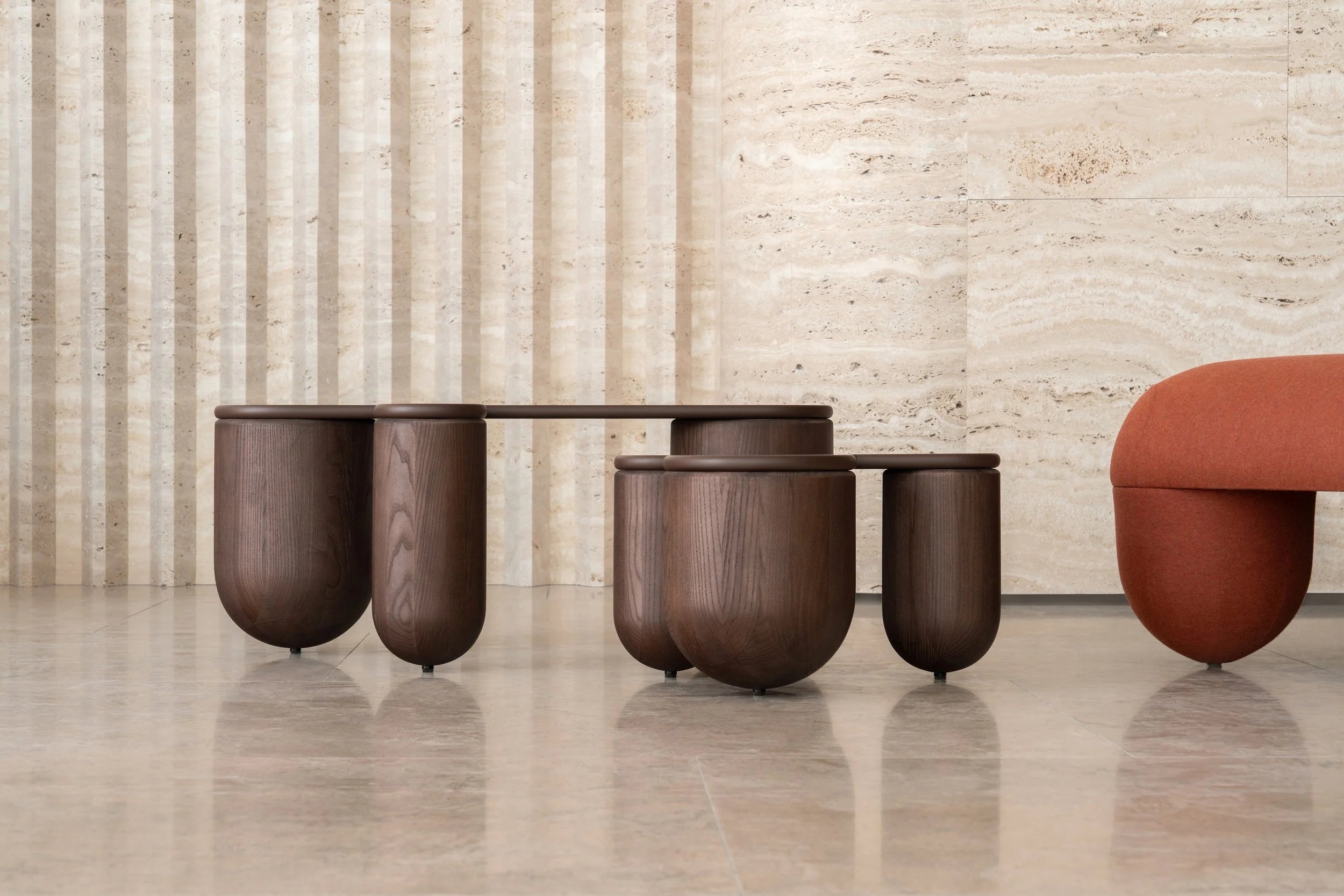 Couchtisch HELLO 2 braun Esche