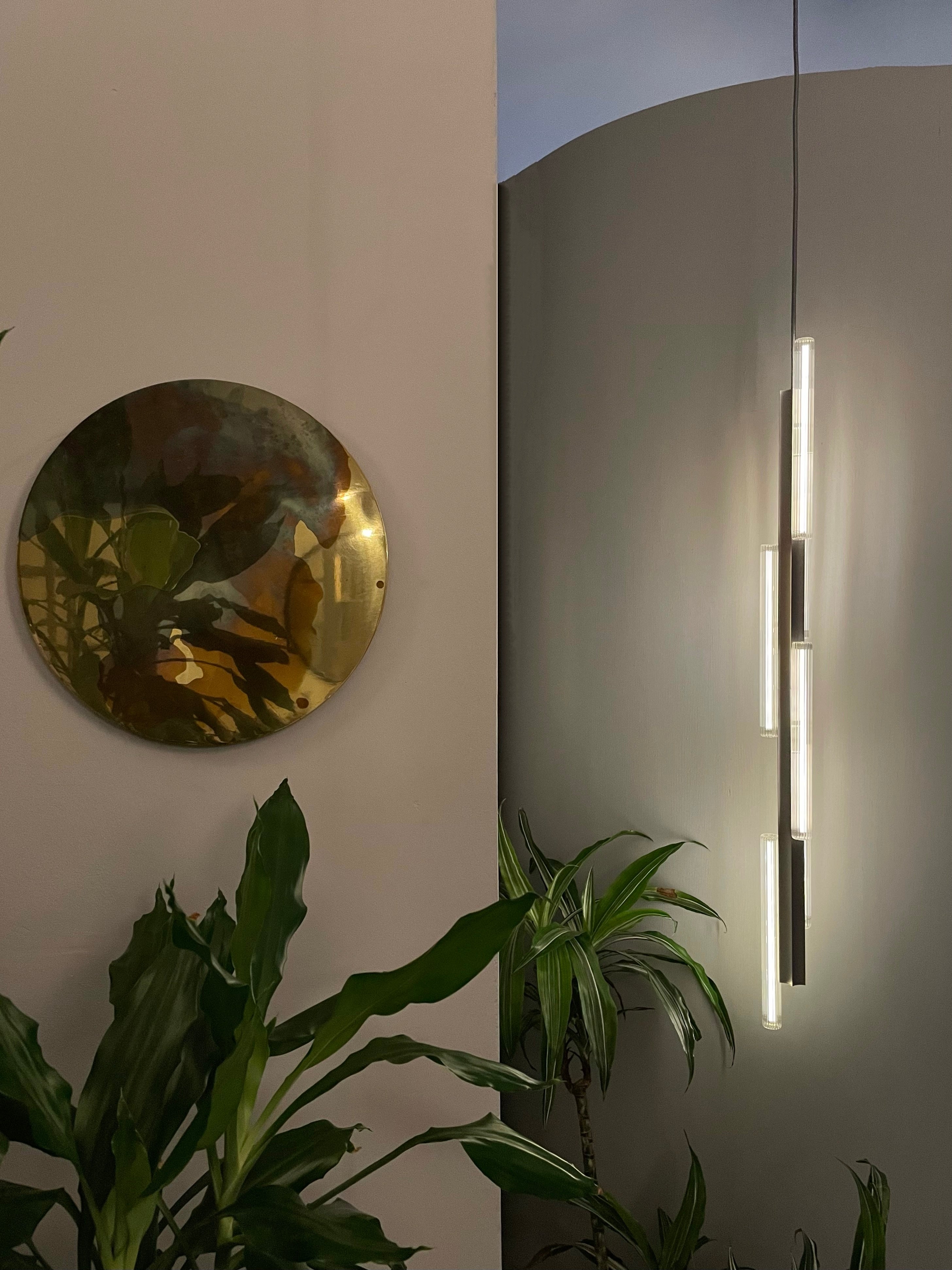 Hanglamp HAIL TALL geborsteld zilver