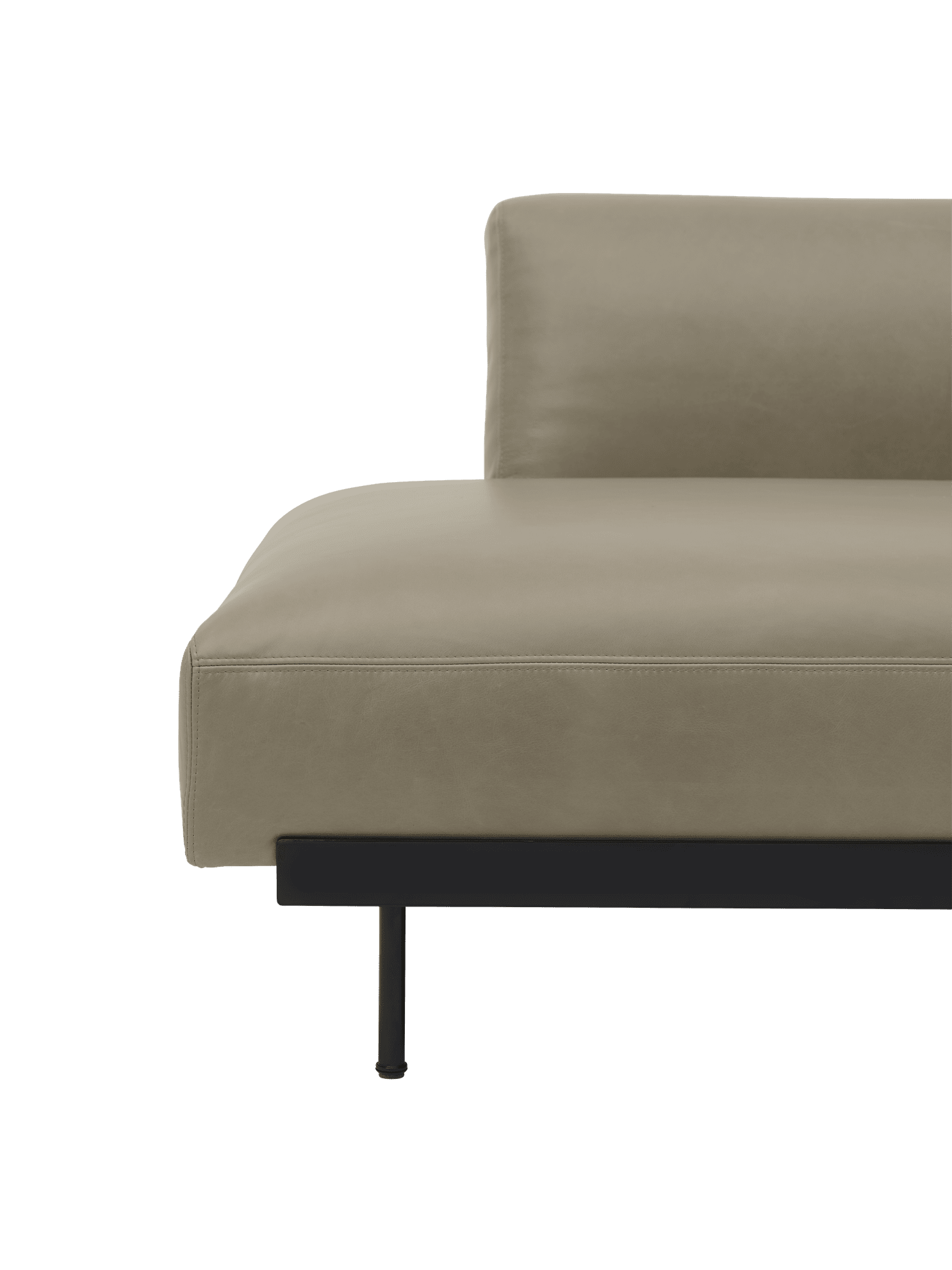 Sofa 3-zits open rechts IN SITU gestoffeerd