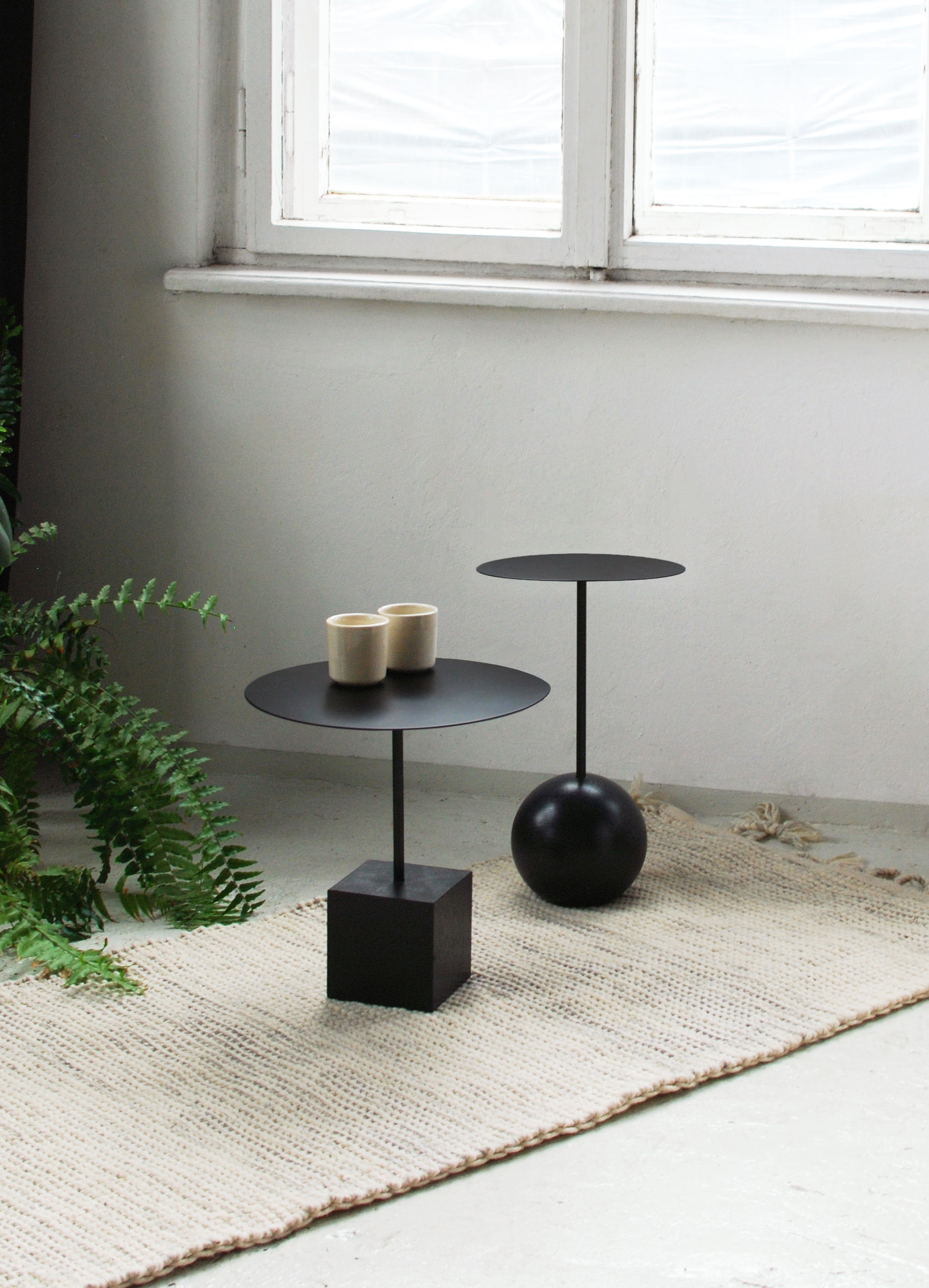 Koffietafel ROS staal en hout