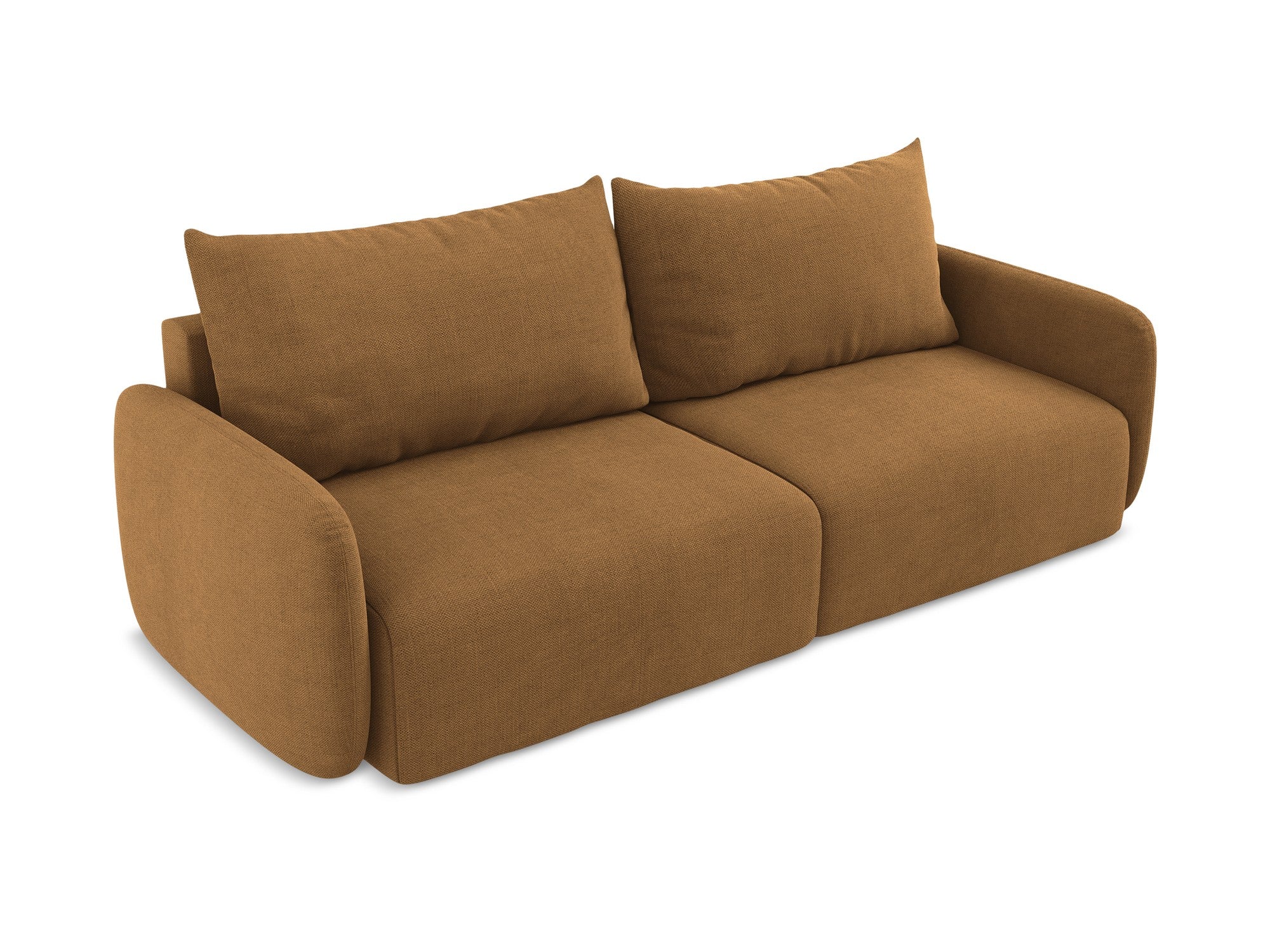 Sofa 3-zits met slaapfunctie KALENA terracotta