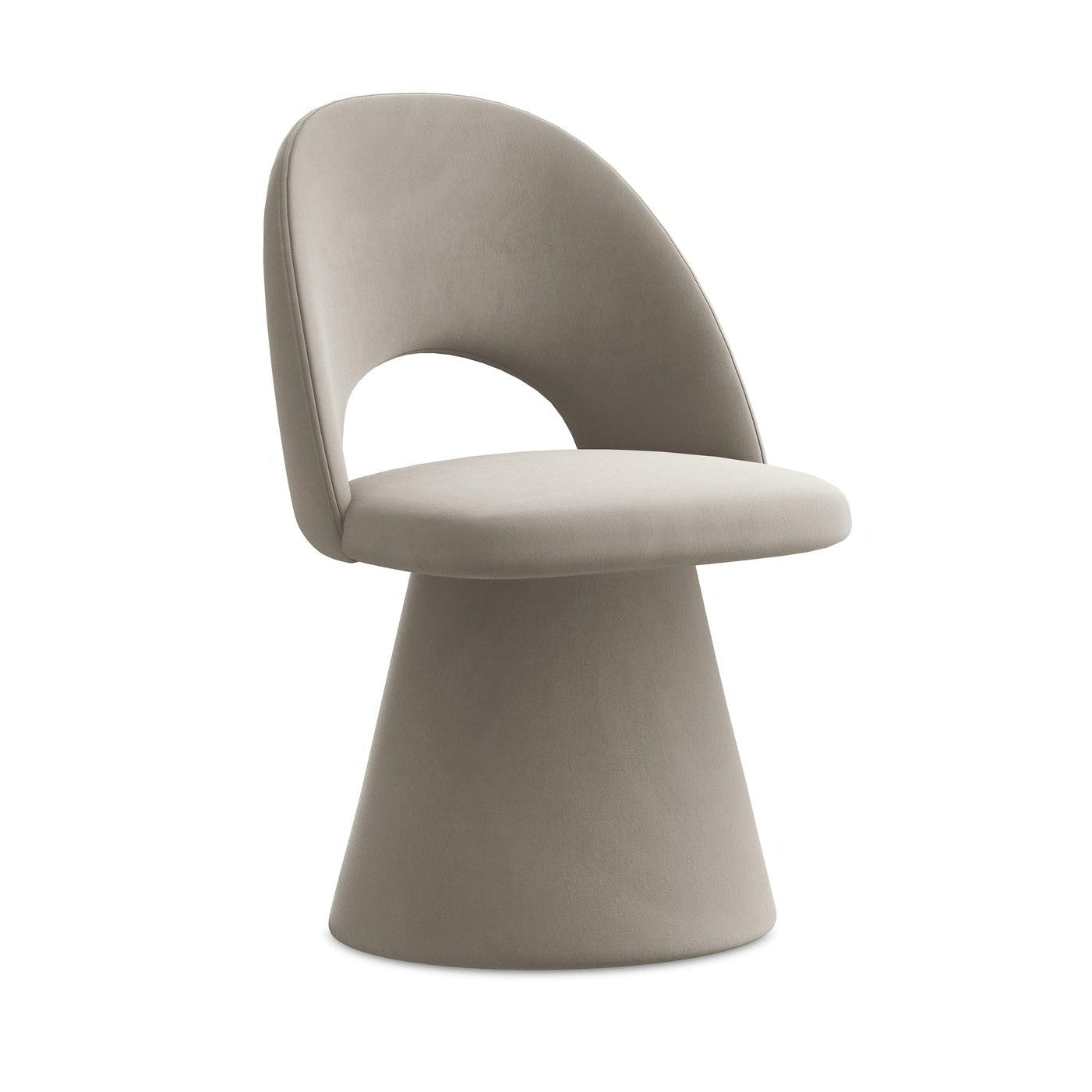 Velvet Chair KALO taupe