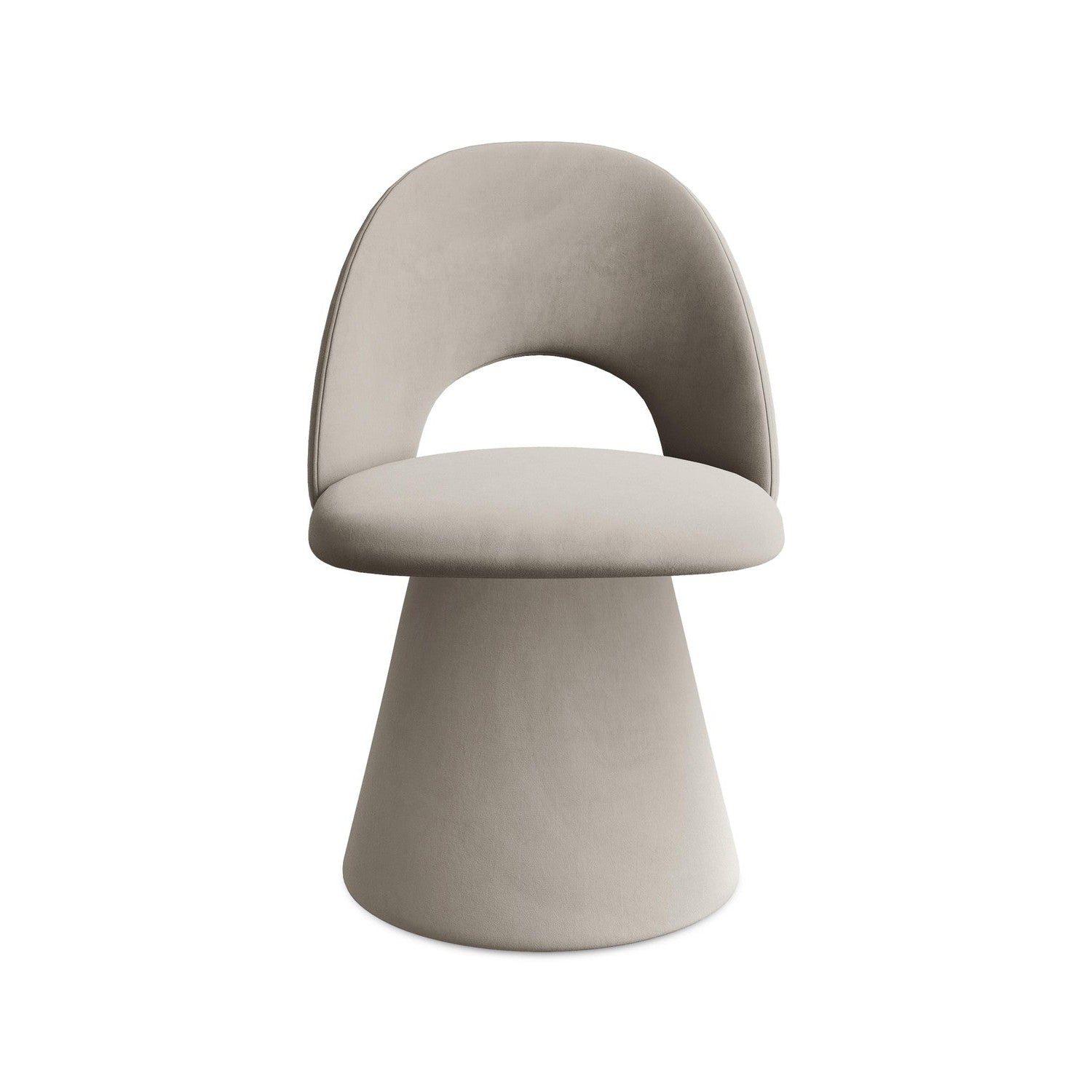 Velvet Chair KALO taupe