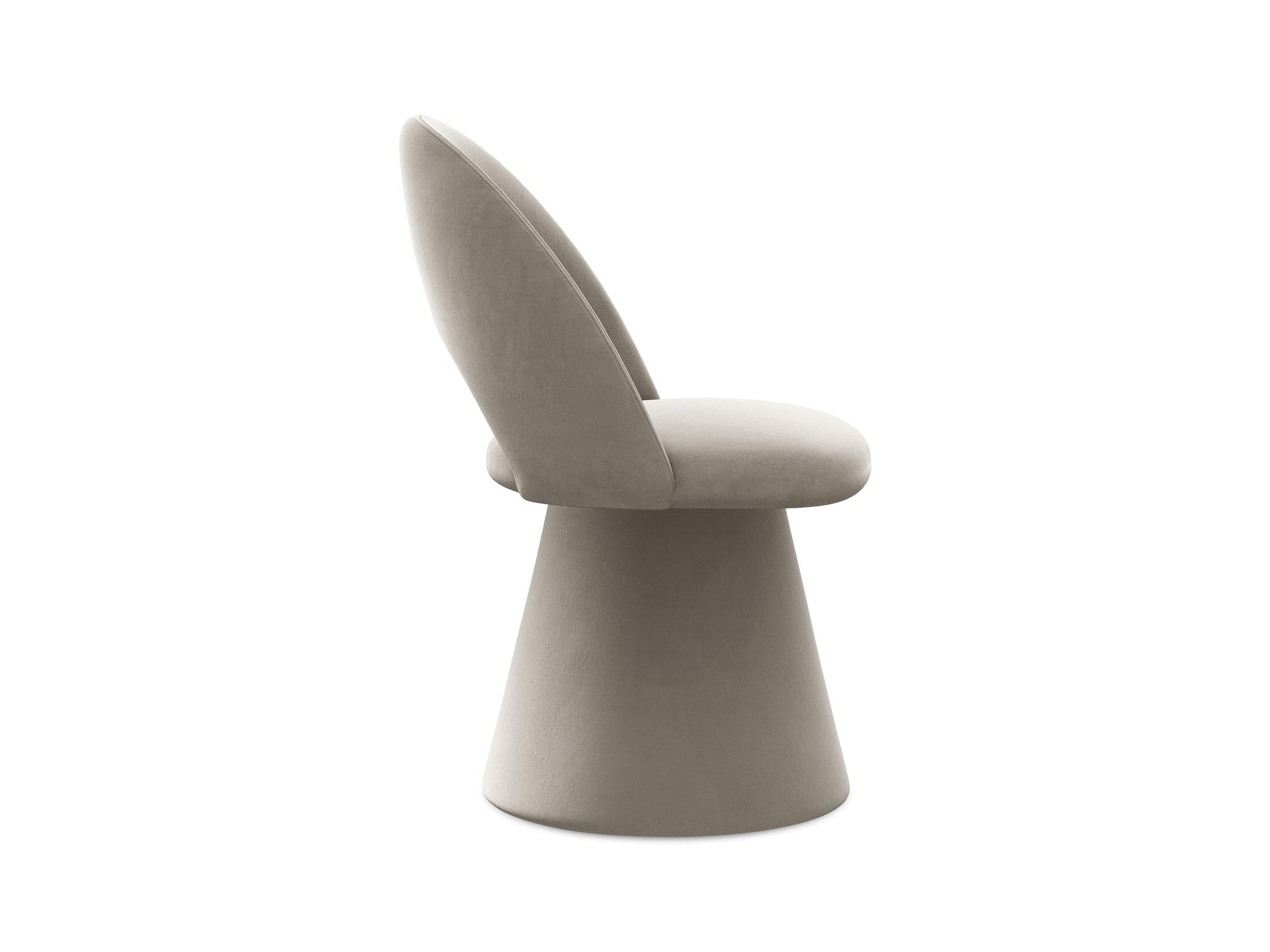 Velvet Chair KALO taupe