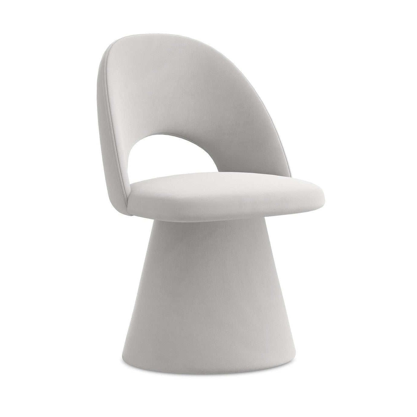 Fluwelen stoel KALO zilver