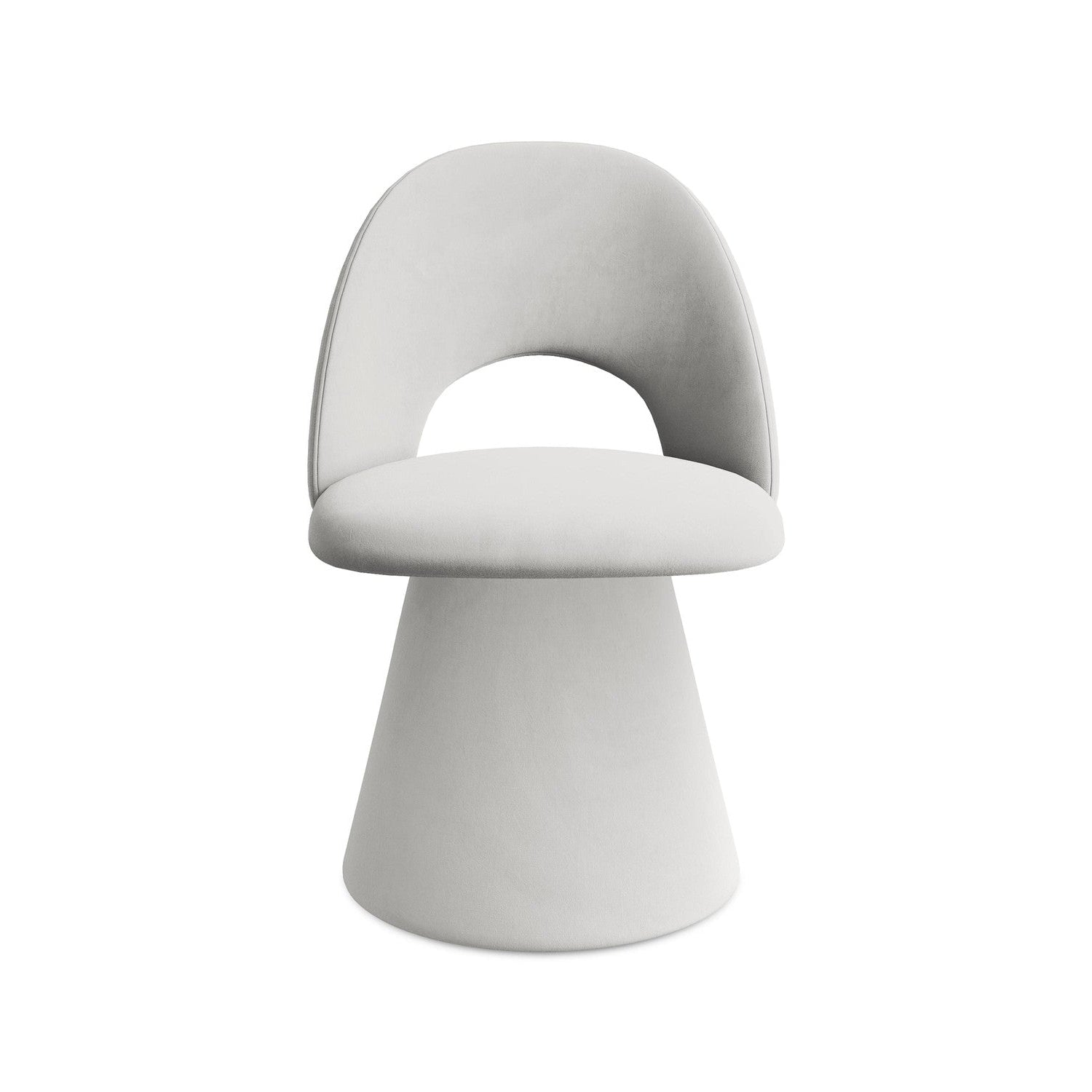 Fluwelen stoel KALO zilver