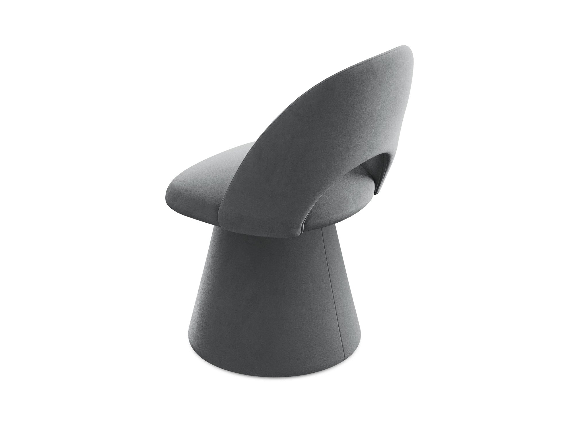 Velvet Chair KALO Steel Gray