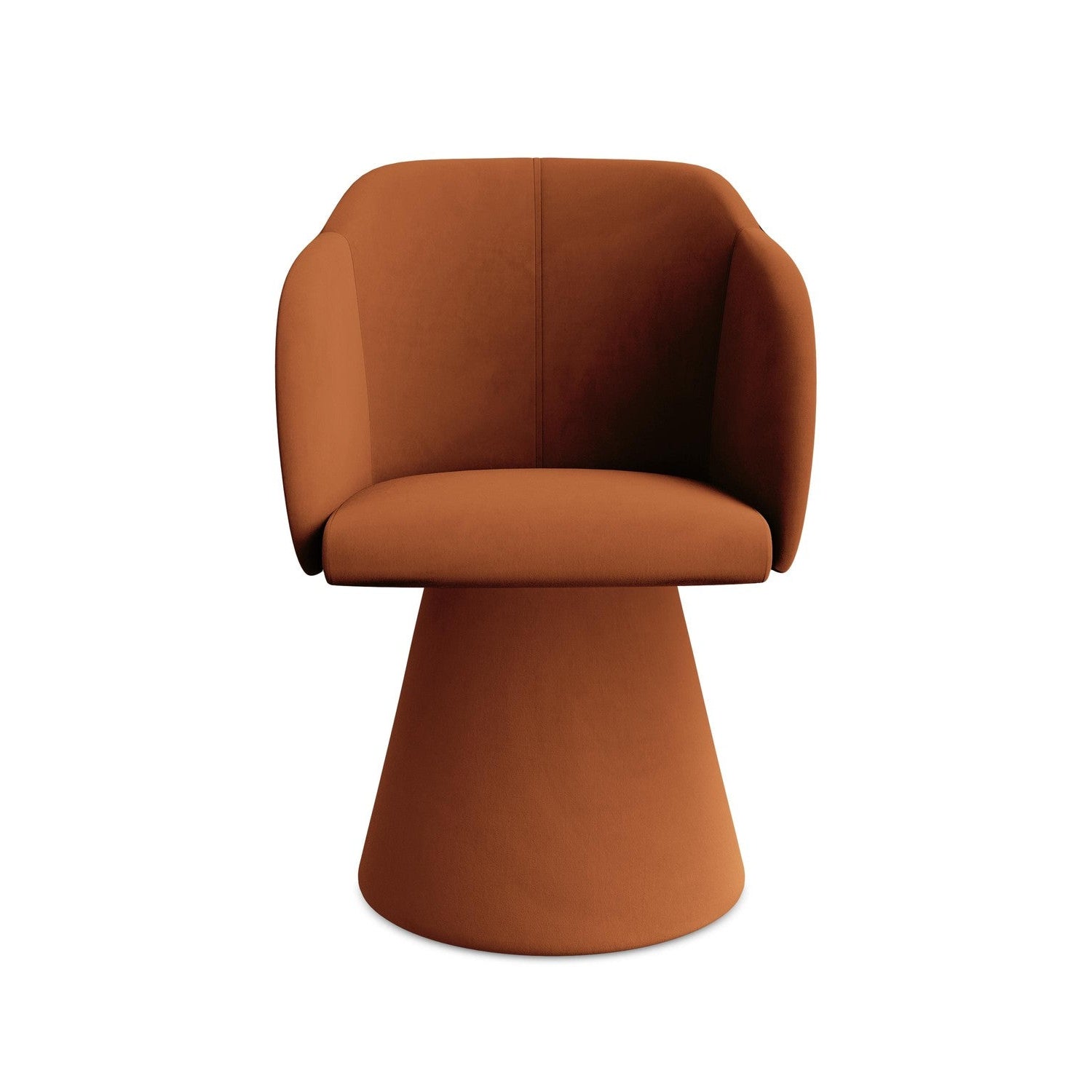 Veloursstoel KANOA terracotta