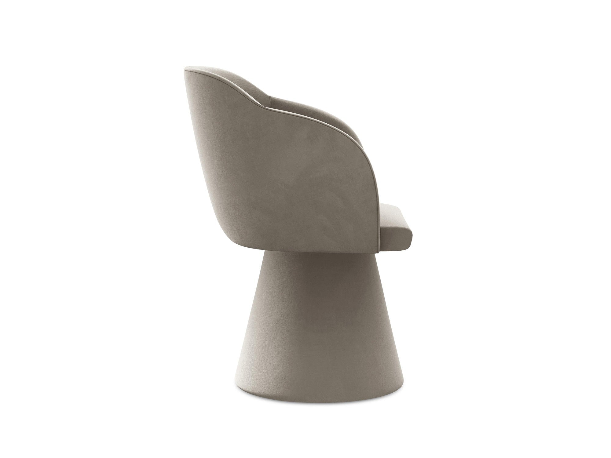 Samtstuhl KANOA taupe