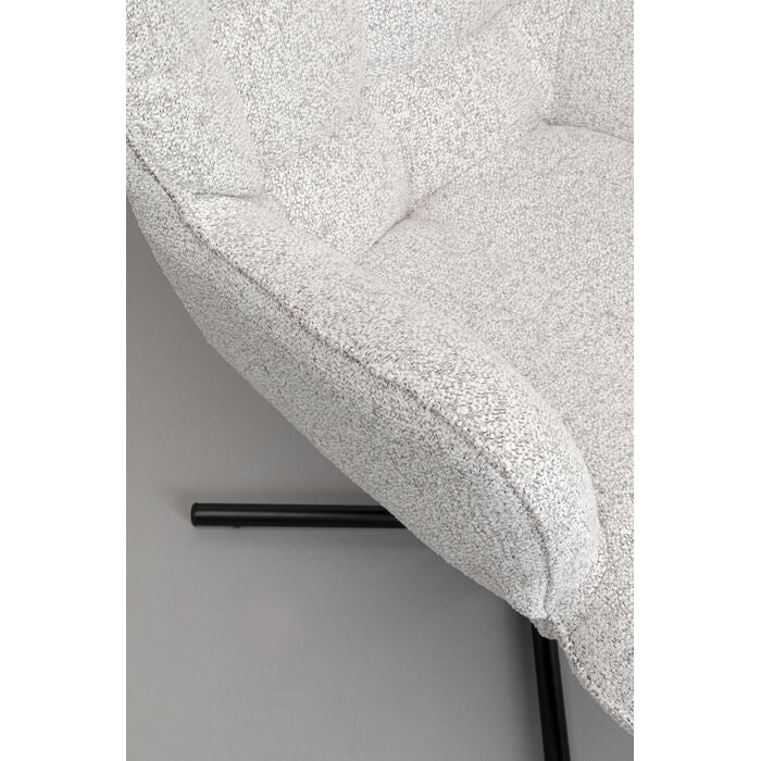 Draaistoel OSCAR crèmekleurig melange