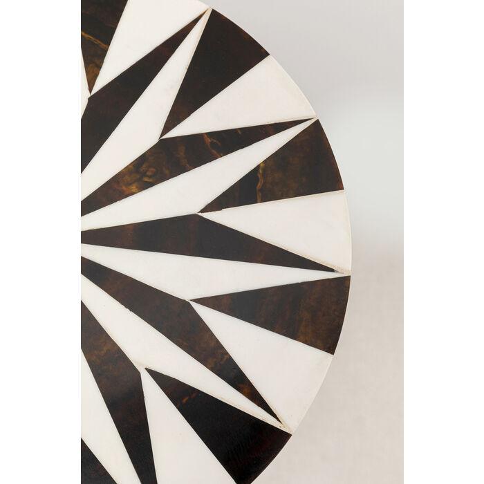 Stolik boczny DOMERO STAR brązowy do salonu – Kare Design