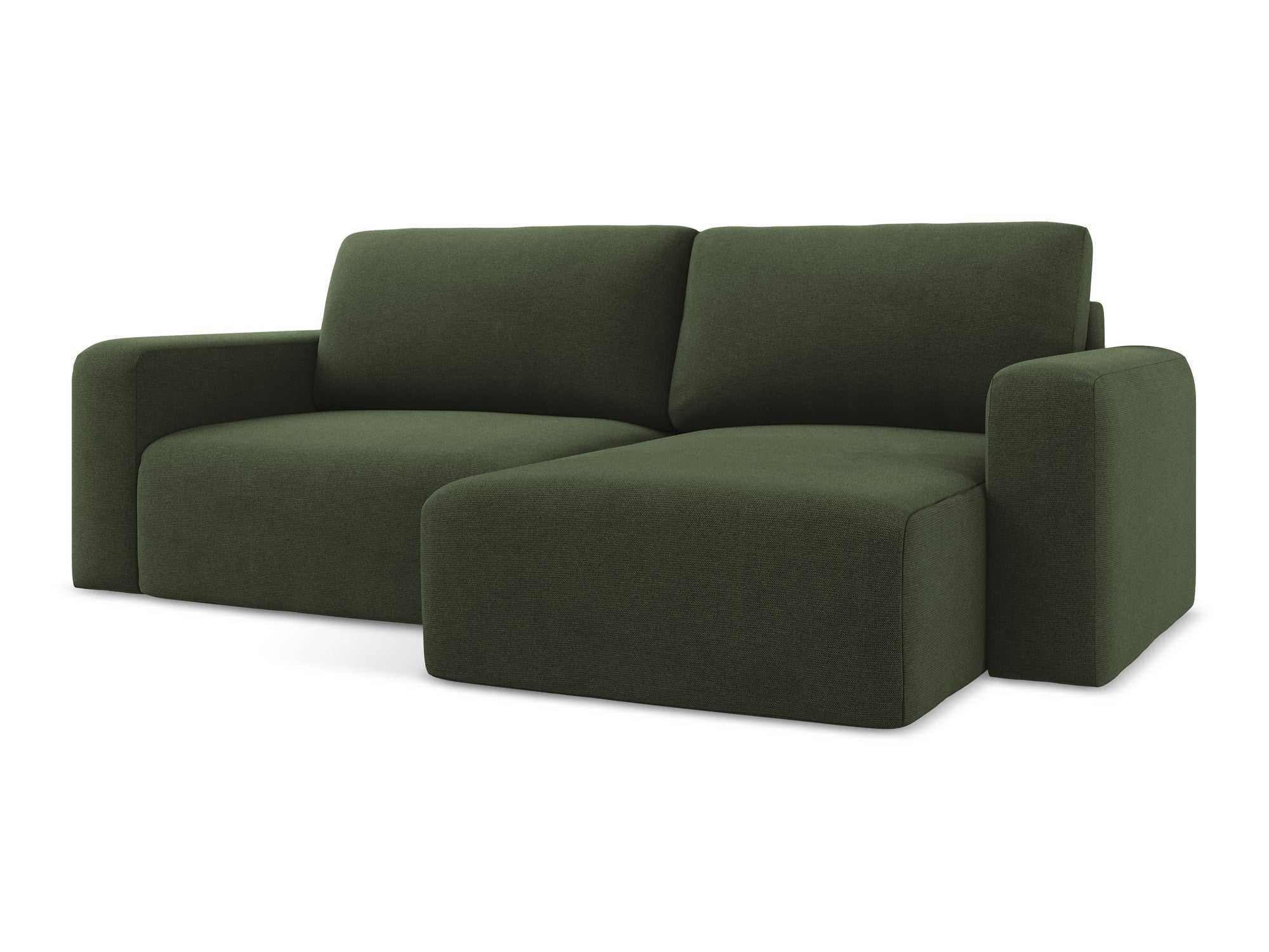 Right-sided corner sofa bed KONA olive