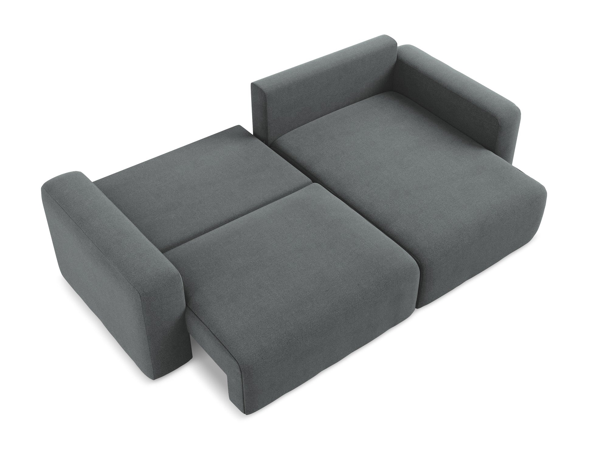 Right-sided corner sofa bed KONA gray