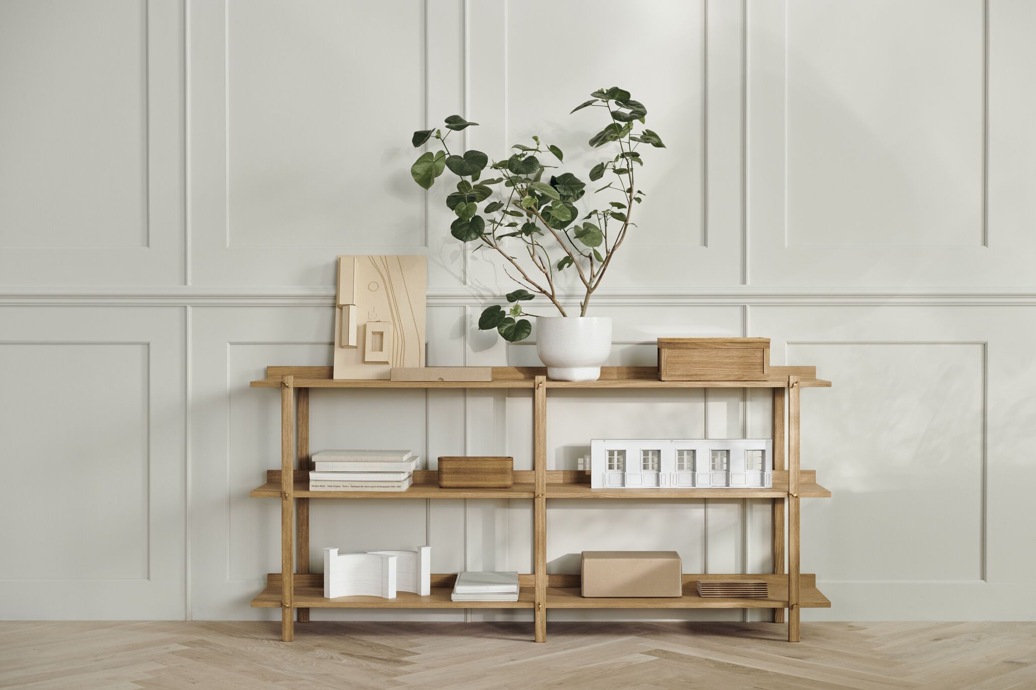 Eikenhouten KARI Boekenkast